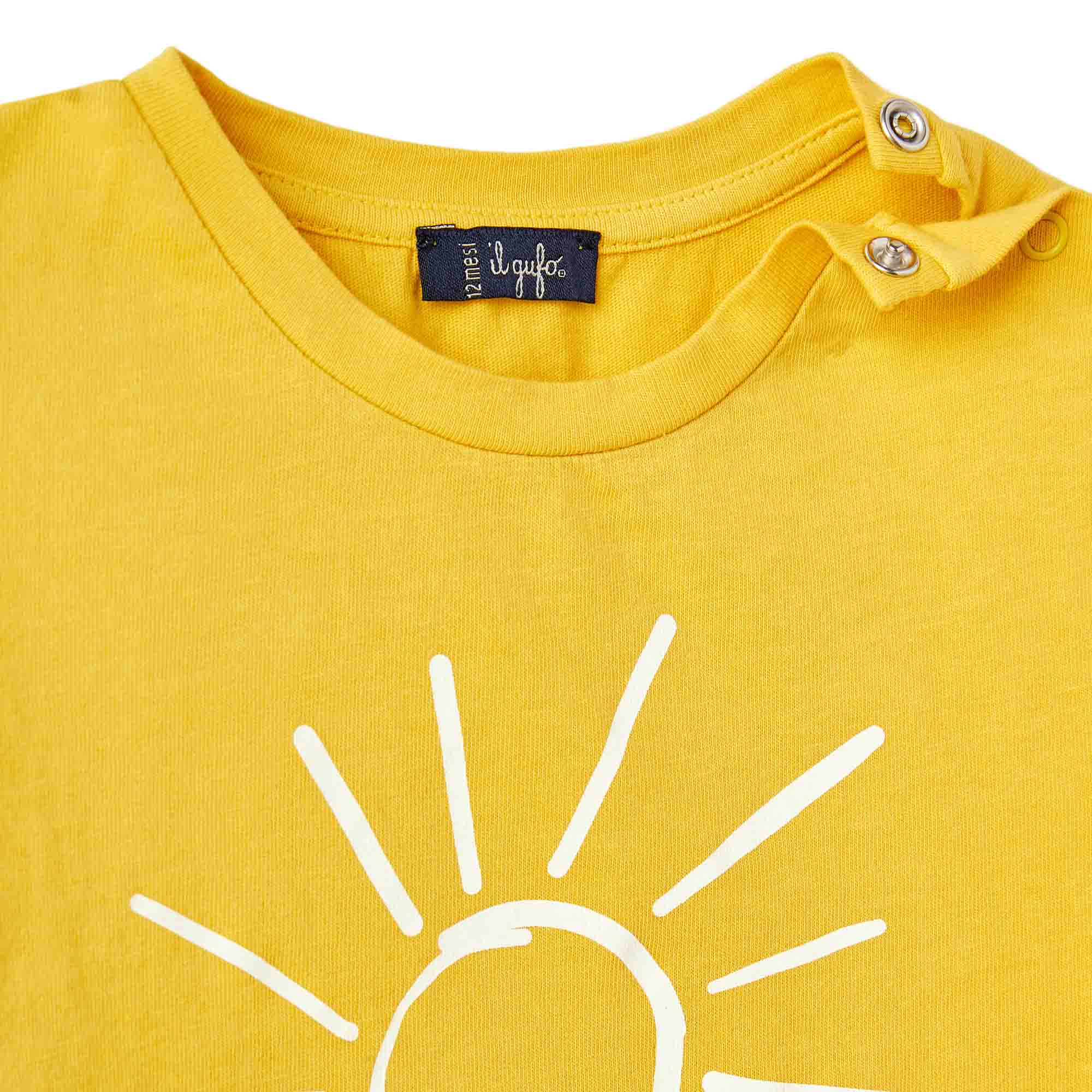 Boys & Girls Yellow Sun Cotton T-Shirt