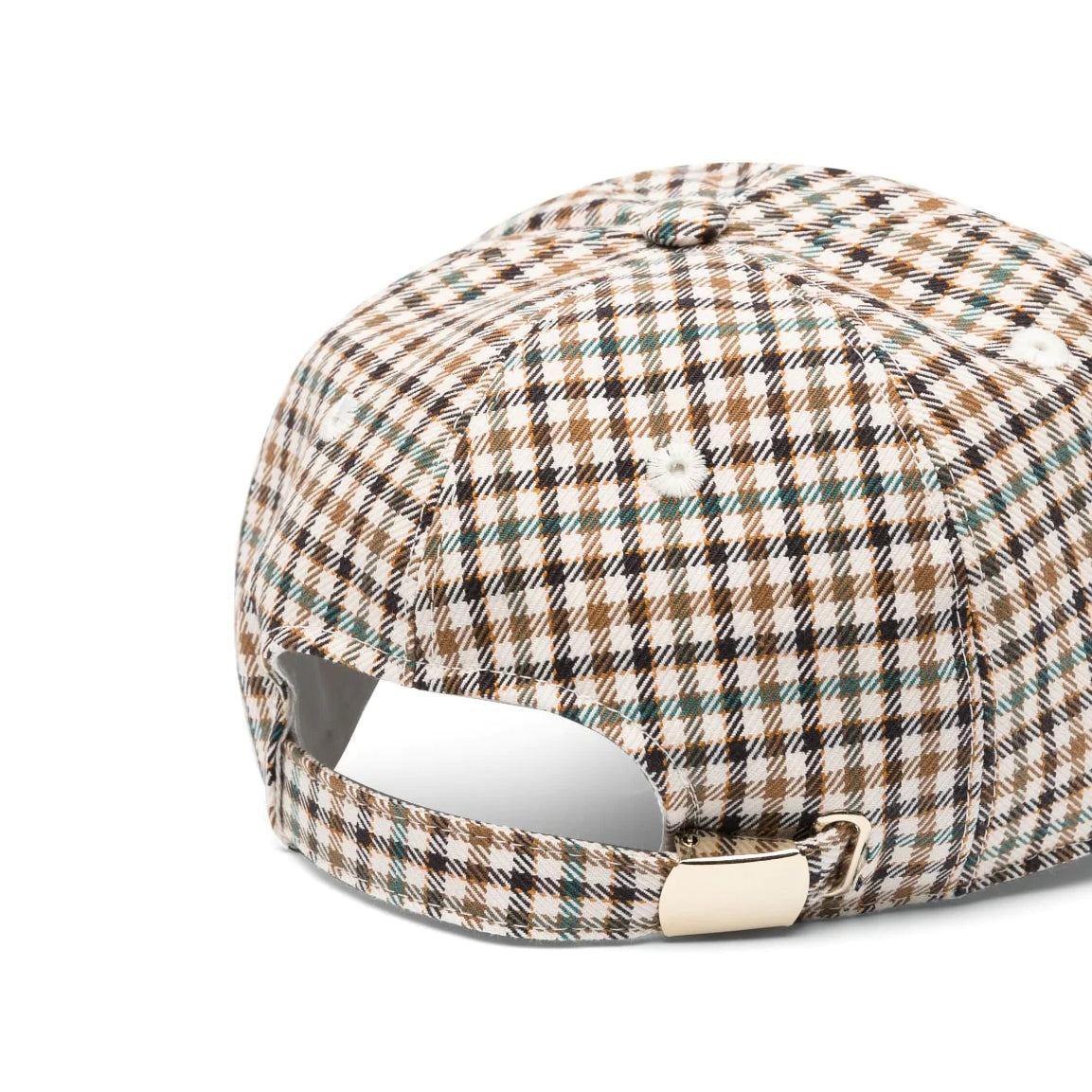 Girls Brown Check Cap