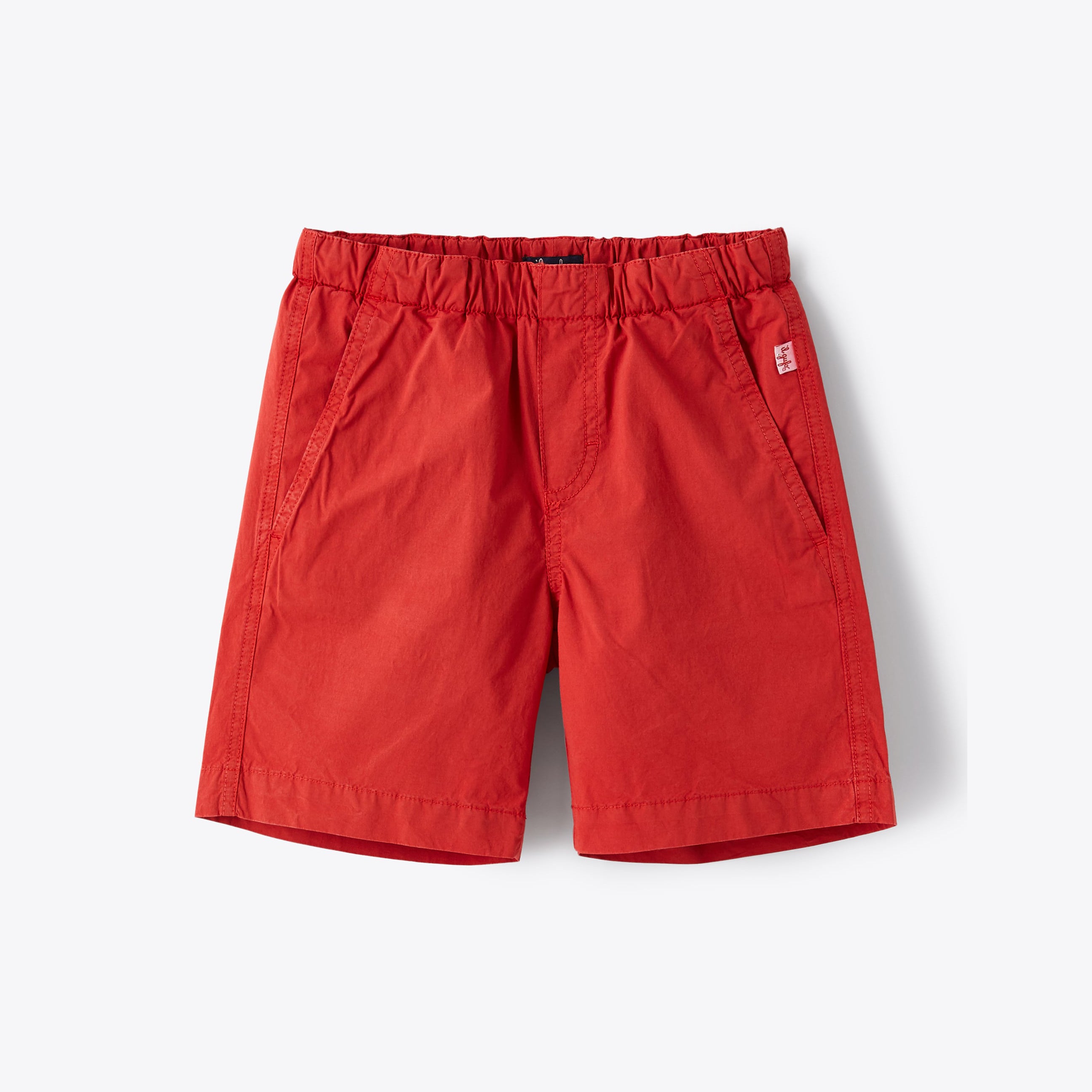 Boys Red Cotton Shorts