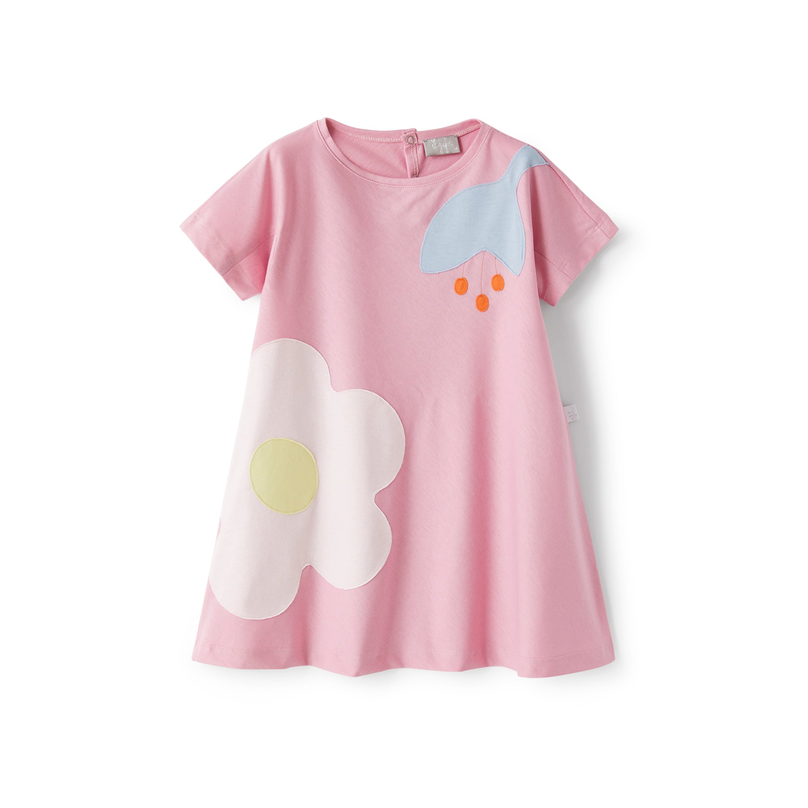 Girls Pink Cotton Dress