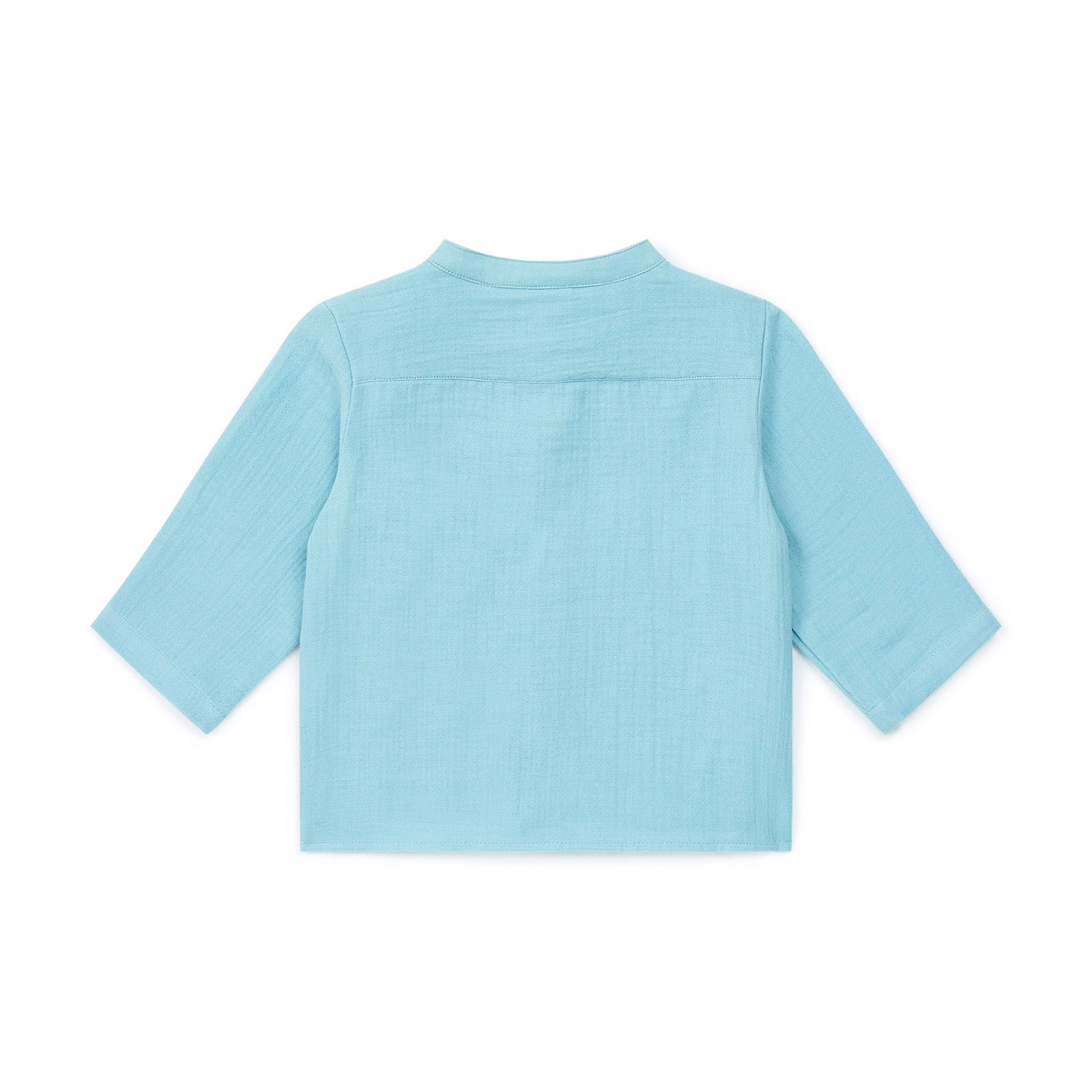 Baby Boys Blue Cotton Shirt