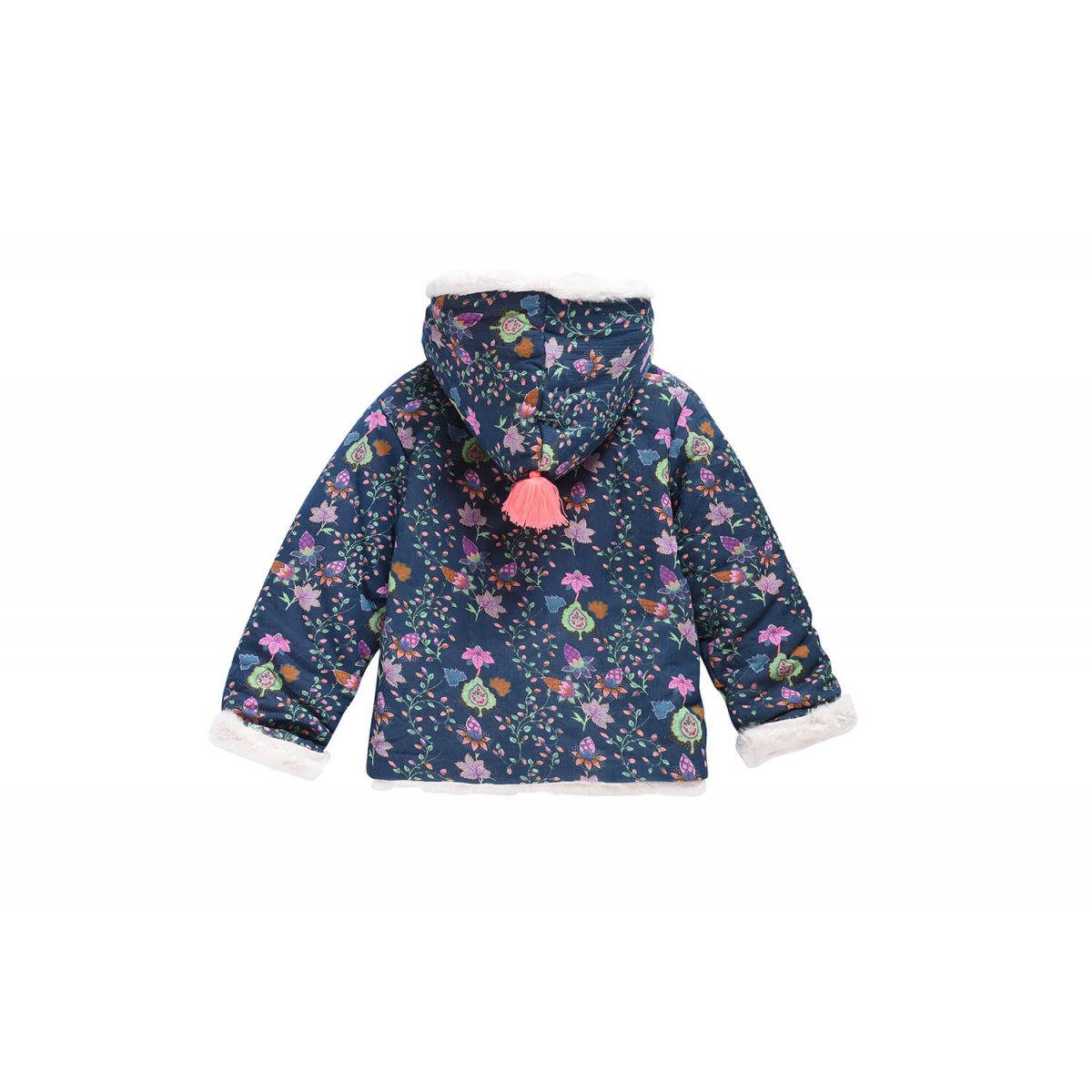 Girls Blue Pine Cone Cotton Jacket