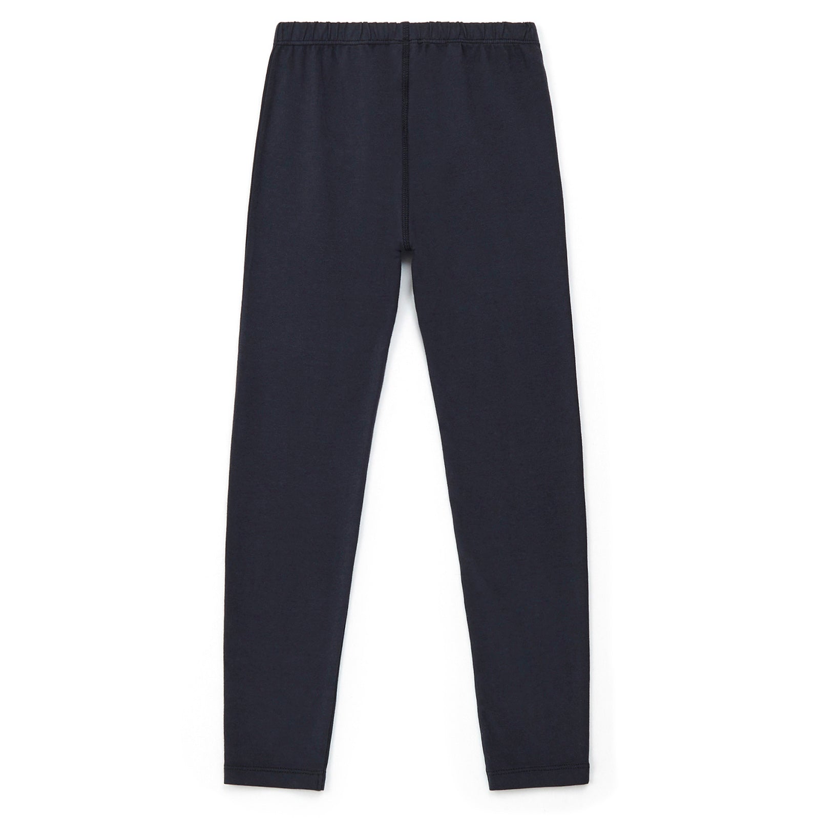 Girls Dark Blue Cotton Leggings