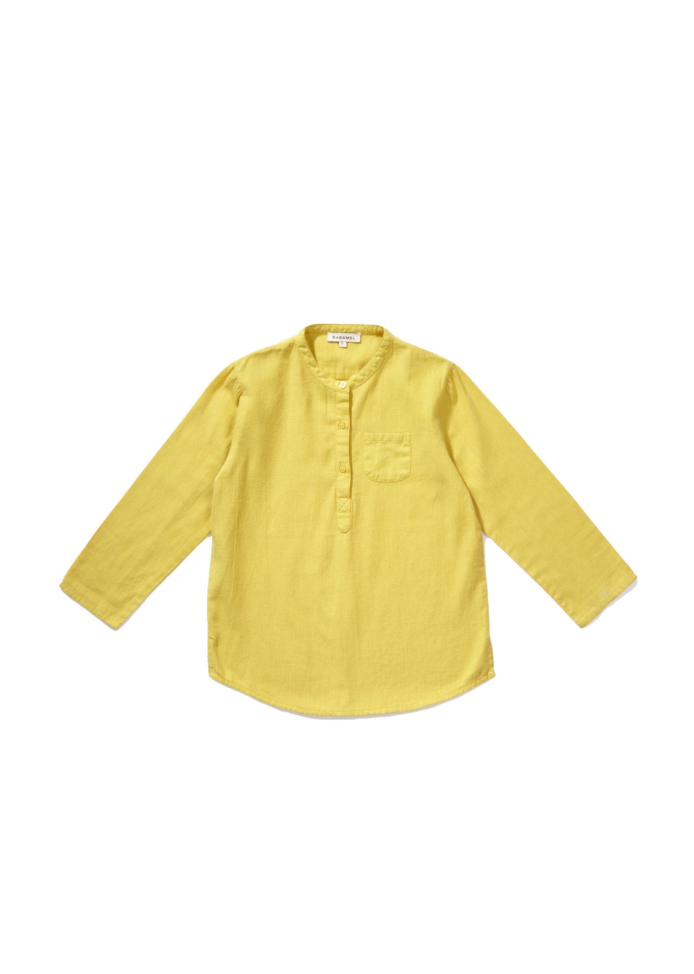 Boys Yellow Cotton Shirt