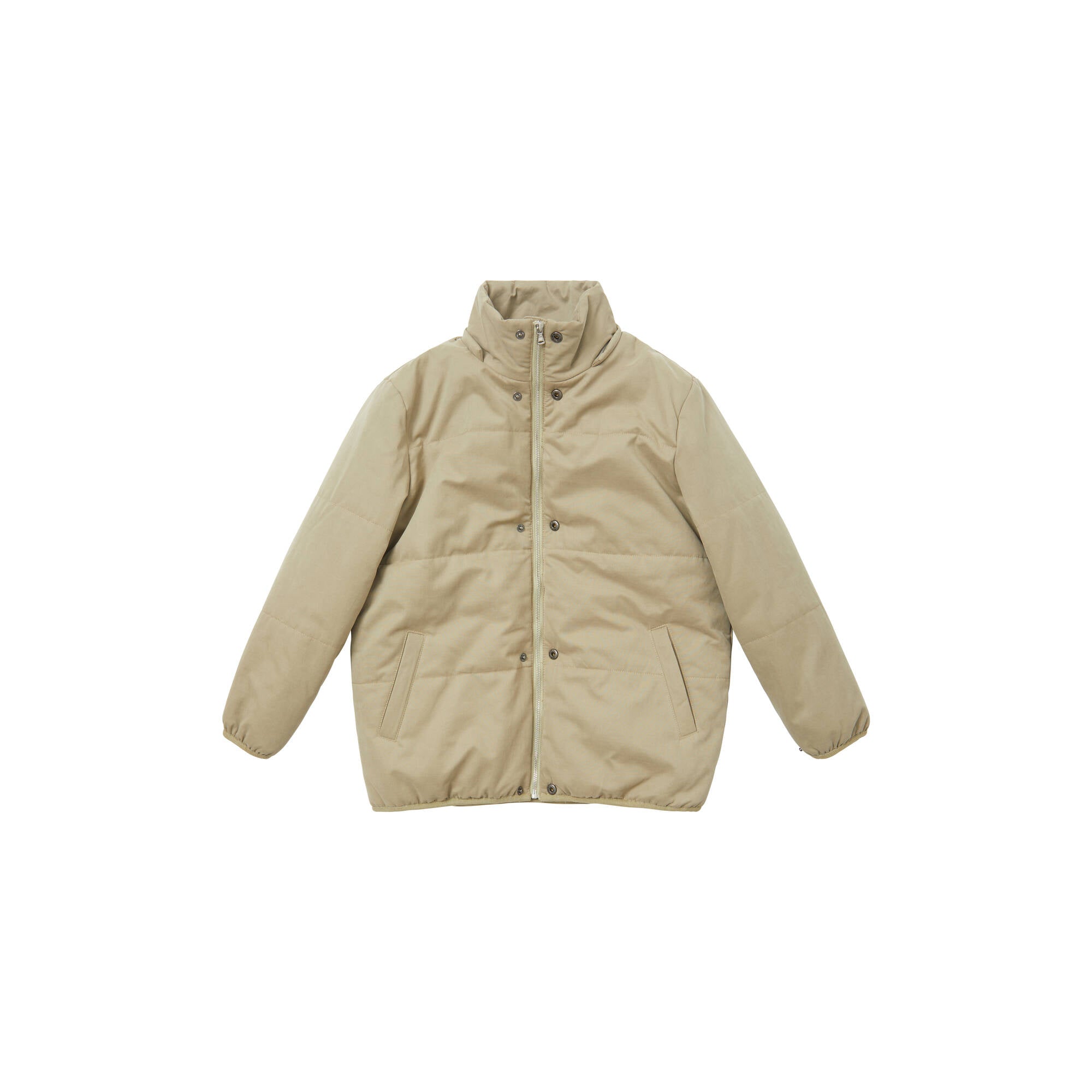 Boys & Girls Beige Padded Down Jacket