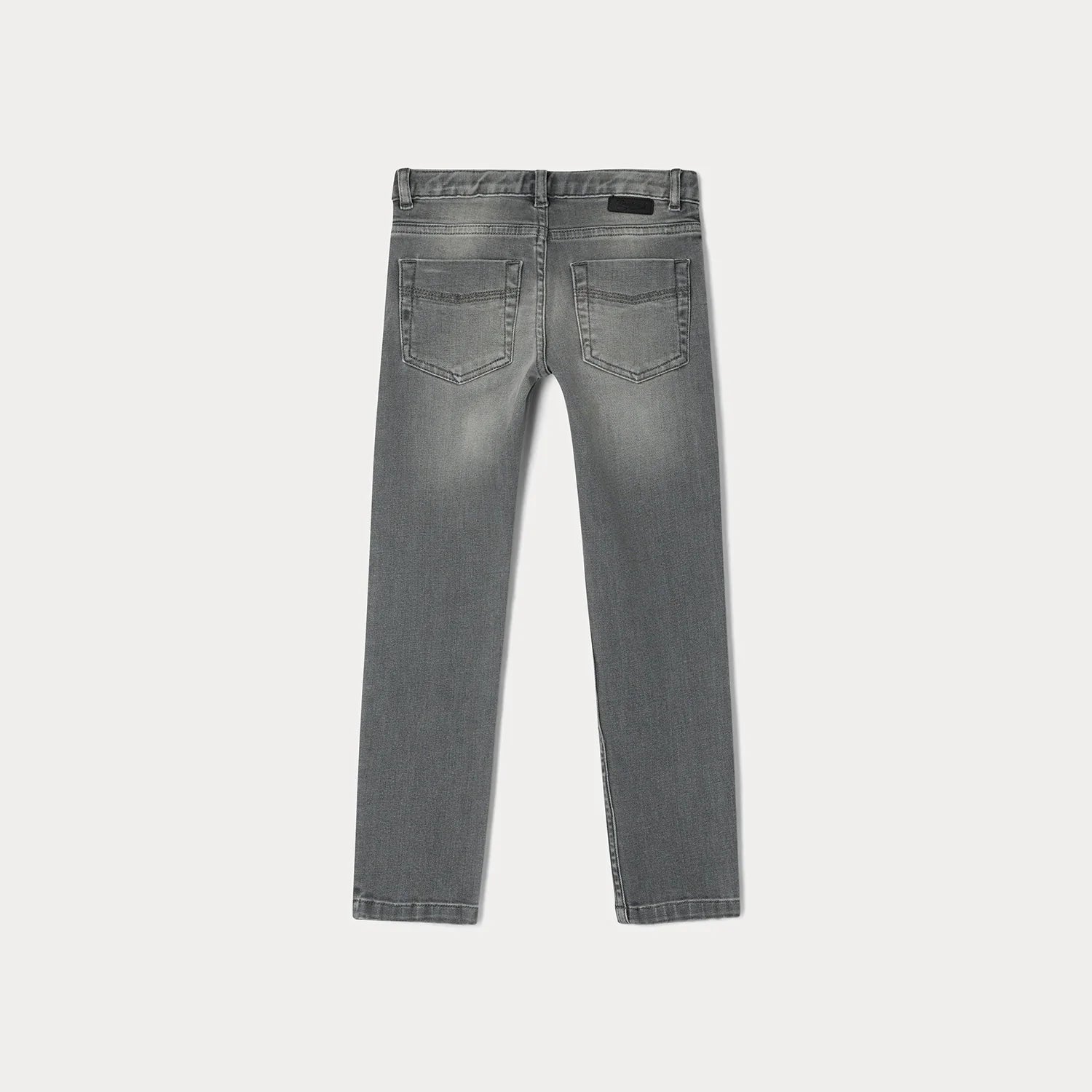 Boys Grey Denim Trousers