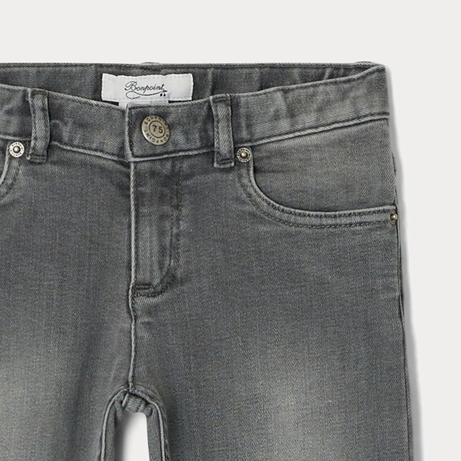 Boys Grey Denim Trousers