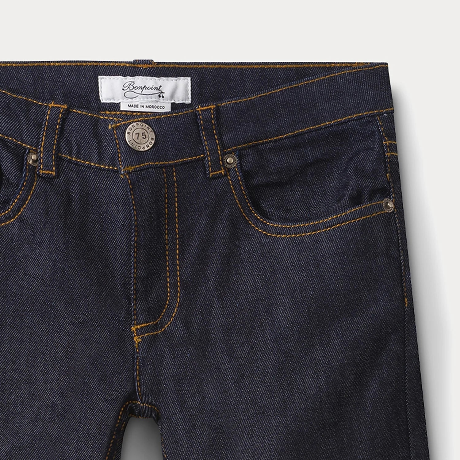 Boys Dark Navy Denim Trousers