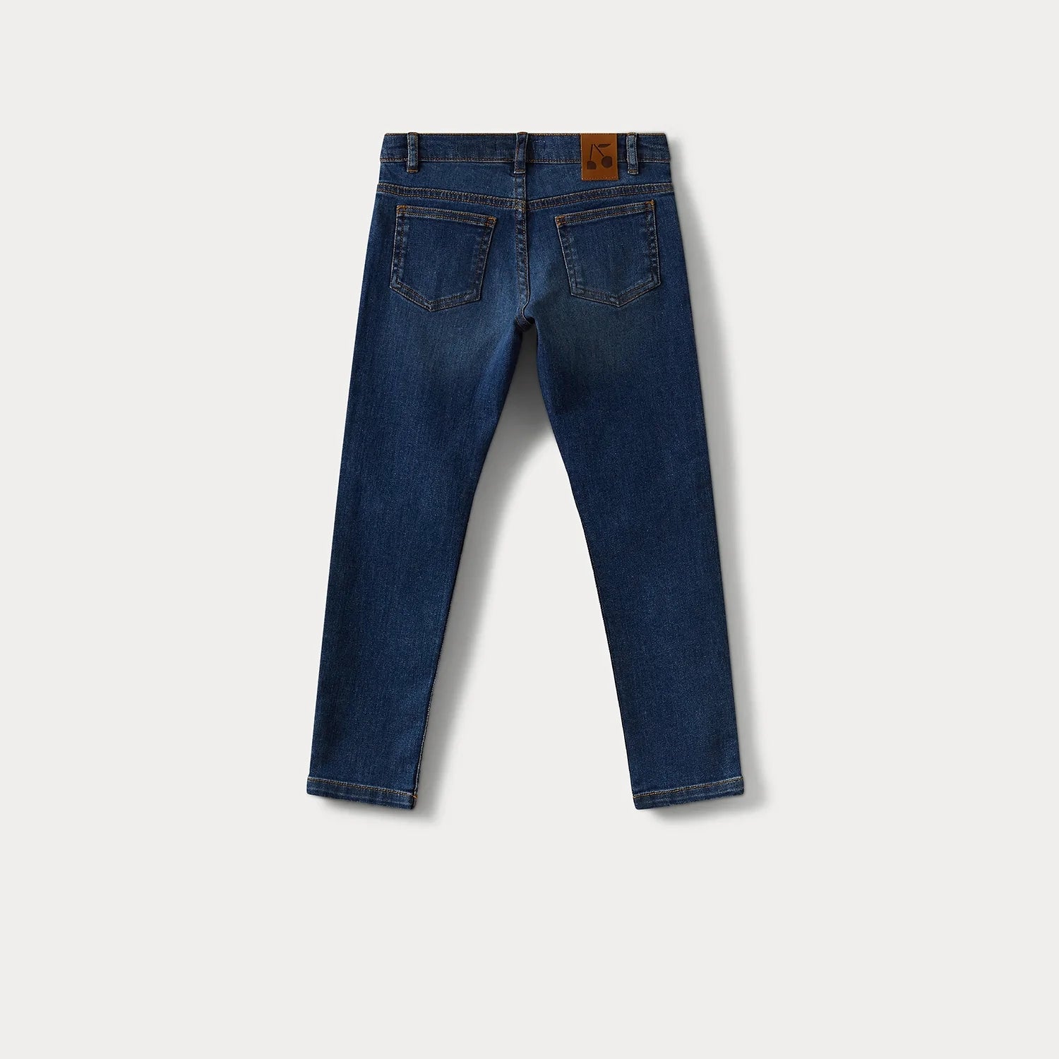 Girls Navy Denim Trousers