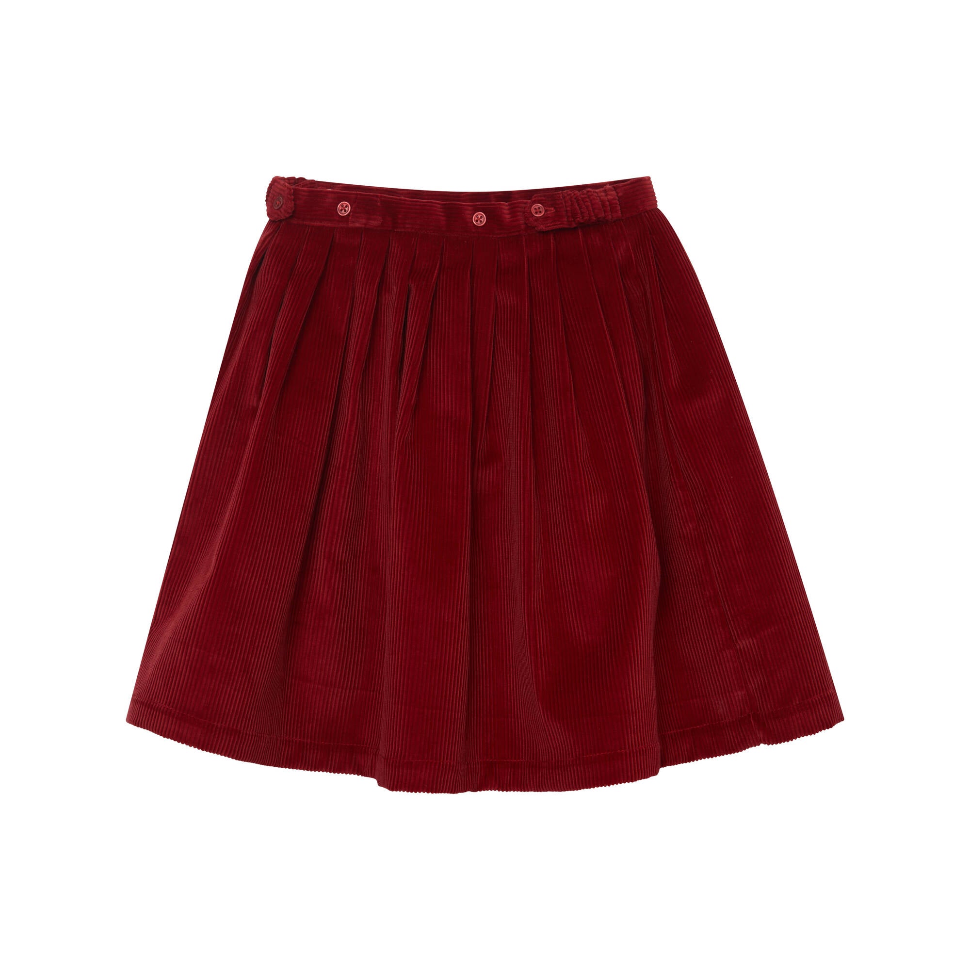 Girls Red Corduroy Skirt