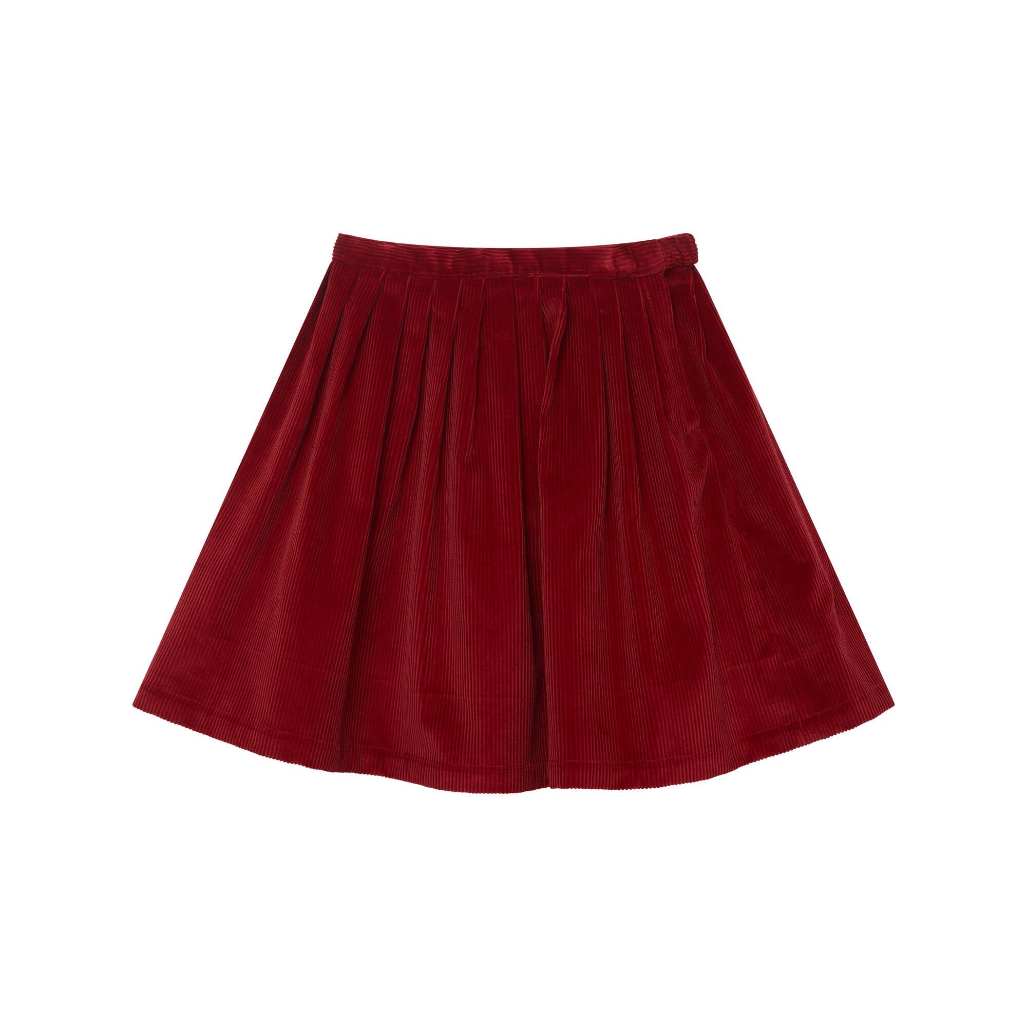 Girls Red Corduroy Skirt