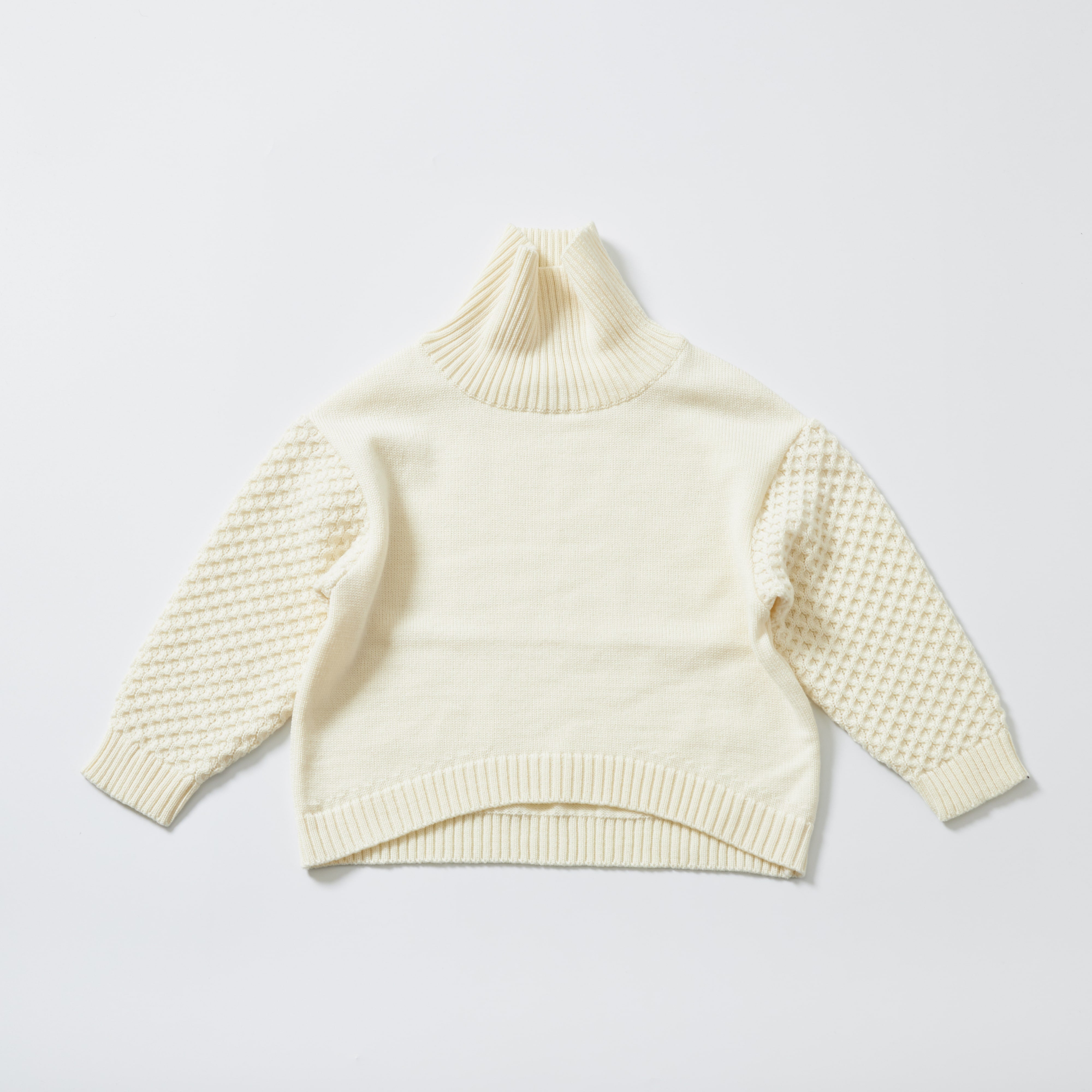 Girls White Wool Sweater