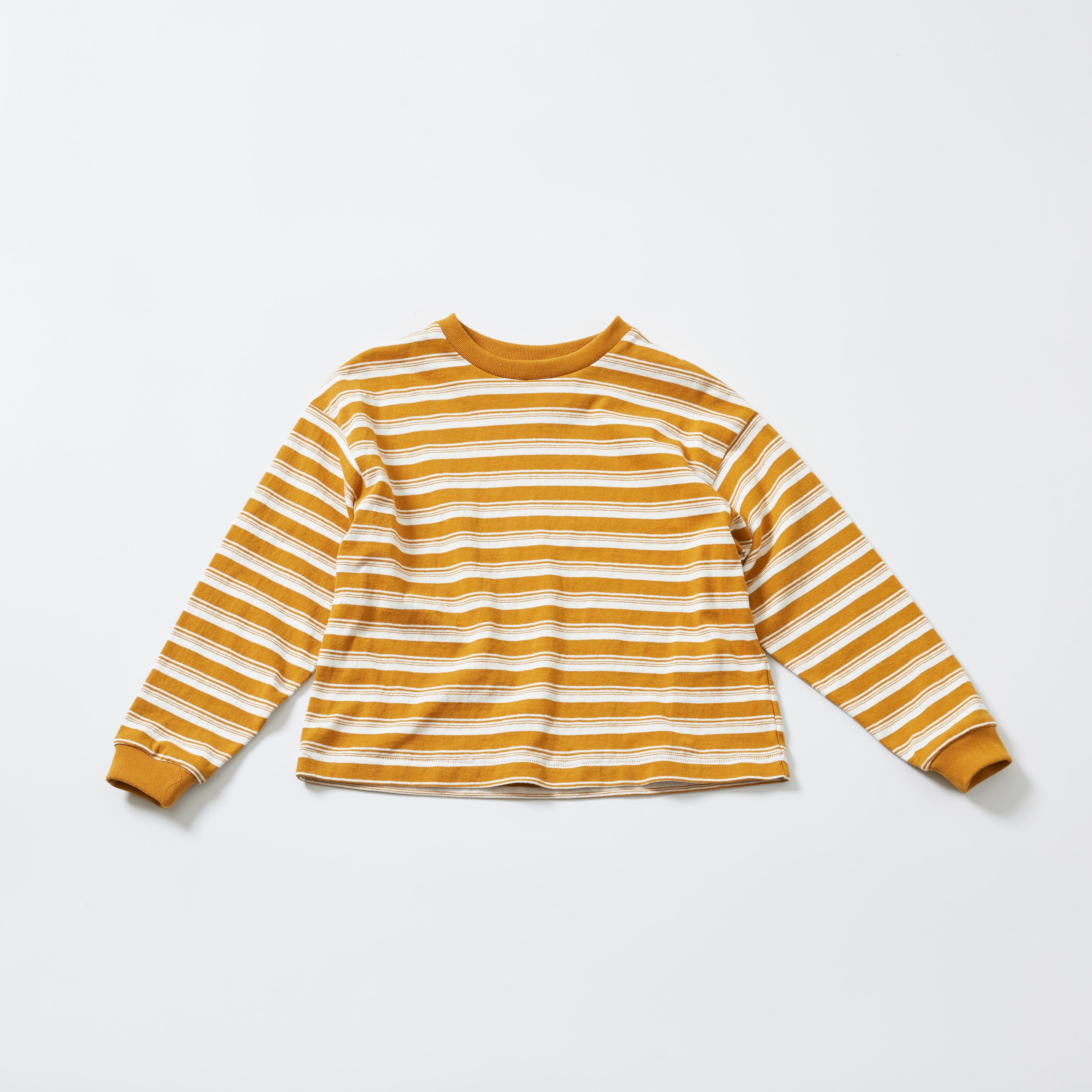 Boys & Girls Yellow Stripes Cotton T-Shirt