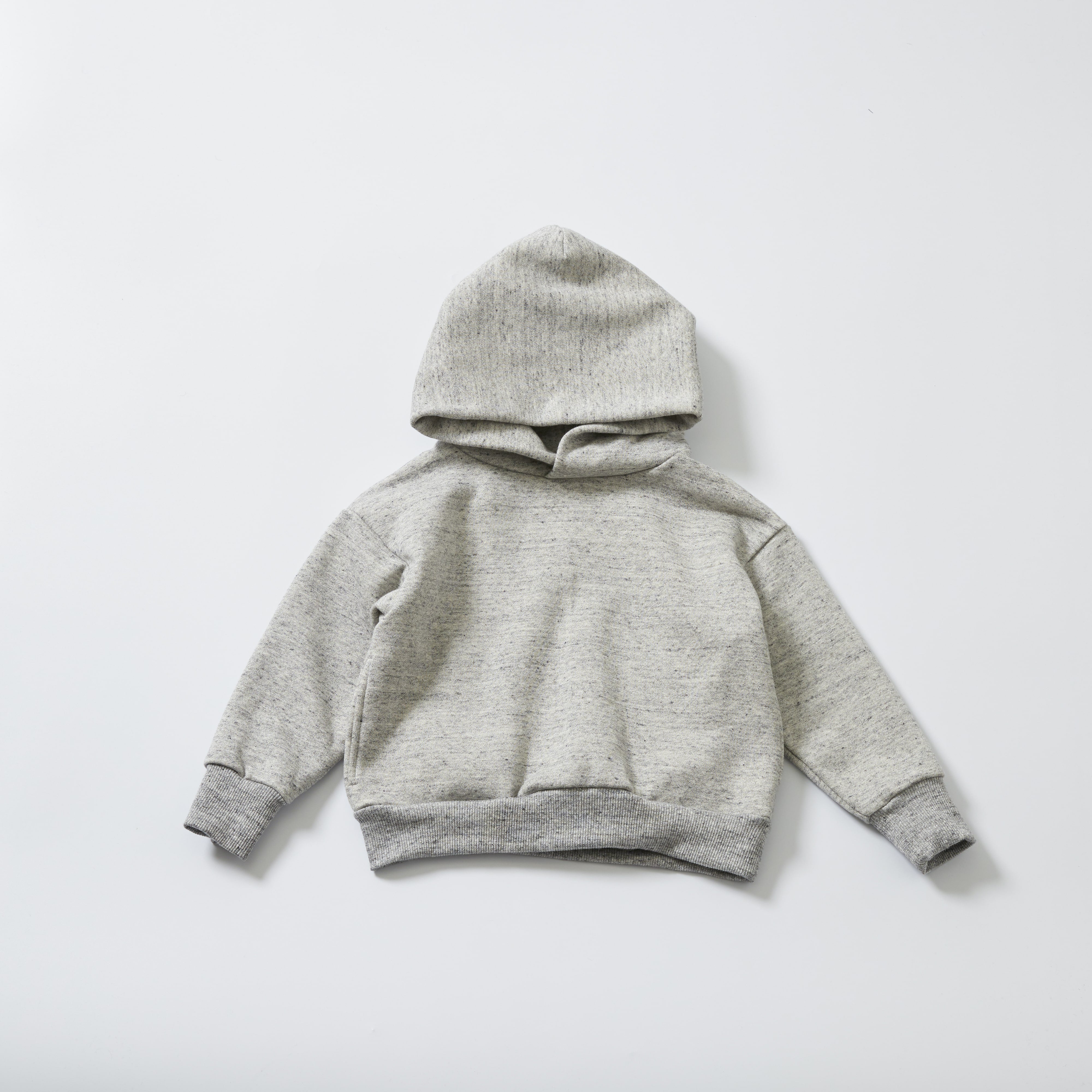 Boys & Girls Light Grey Hooded Sweatshirt