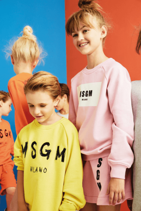 Girls Pink Cotton Sweatshirt With White Brand Logo - CÉMAROSE | Children's Fashion Store - 2
