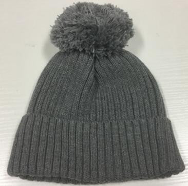 Tweedle Girls Grey Wool Ribbed Knitted hat - CÉMAROSE | Children's Fashion Store