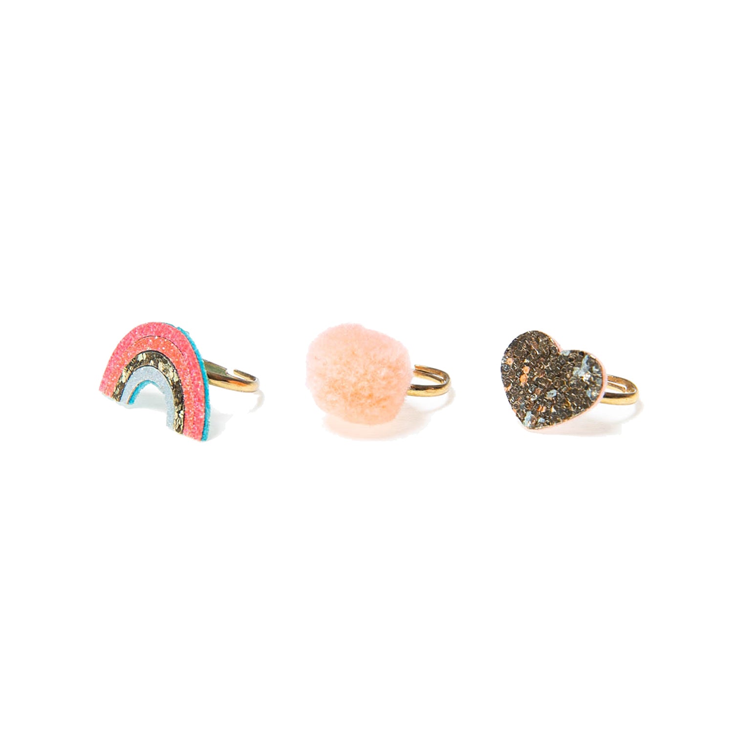 Rainbow Bright Ring Set
