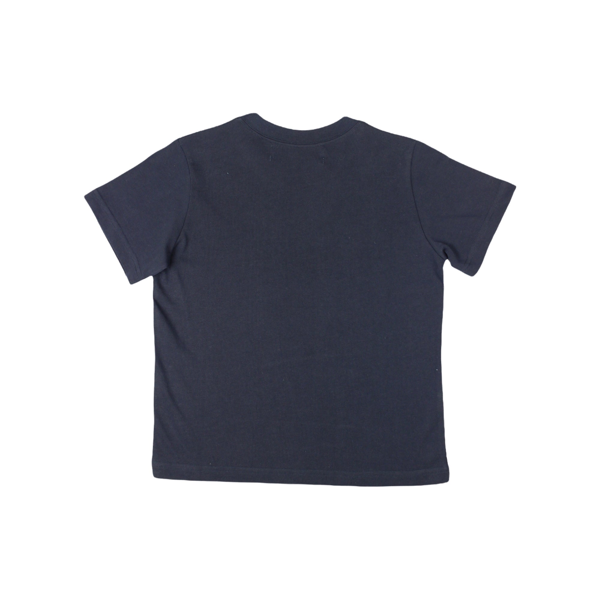 Boys & Girls Navy Logo Cotton T-Shirt