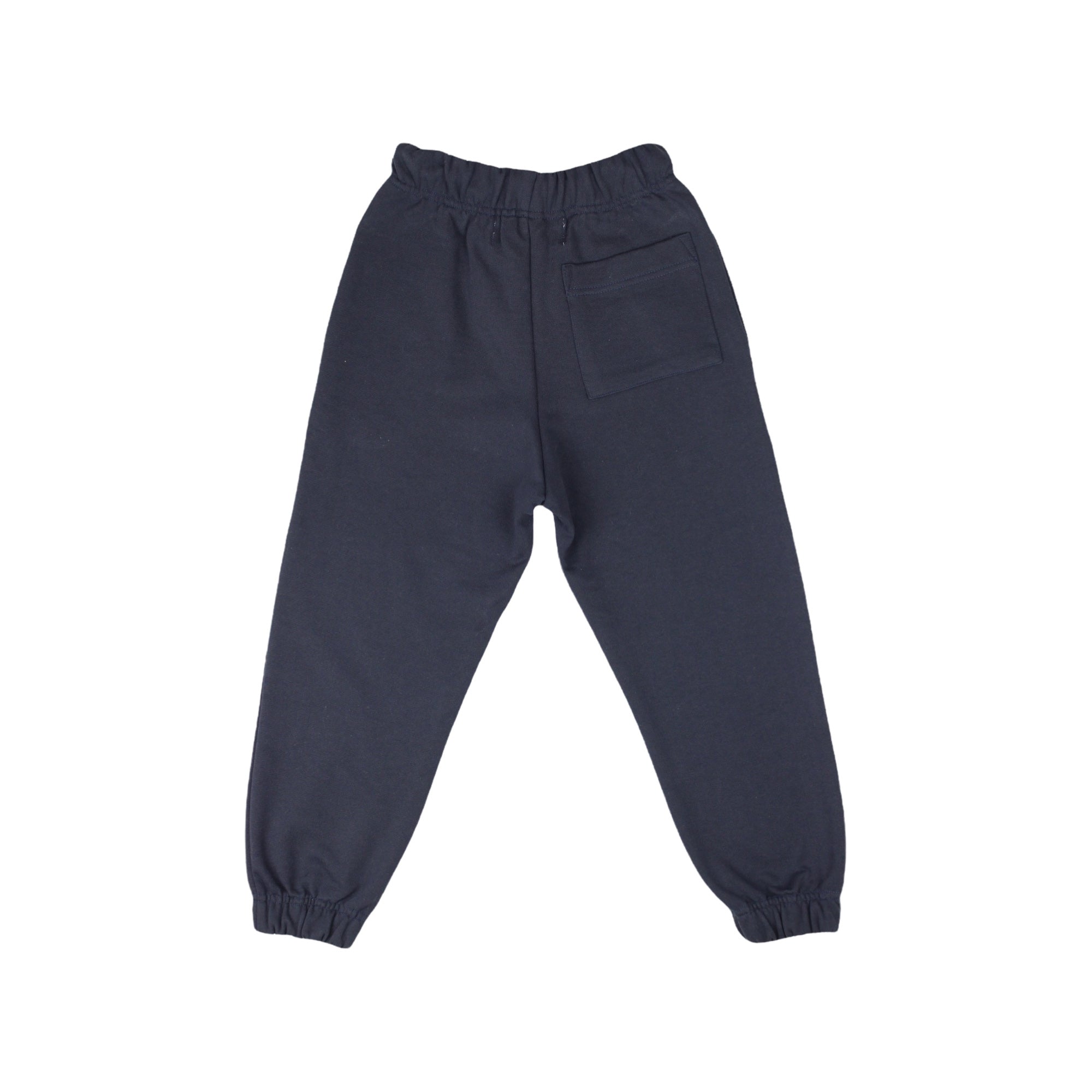 Boys & Girls Navy Logo Cotton Trousers