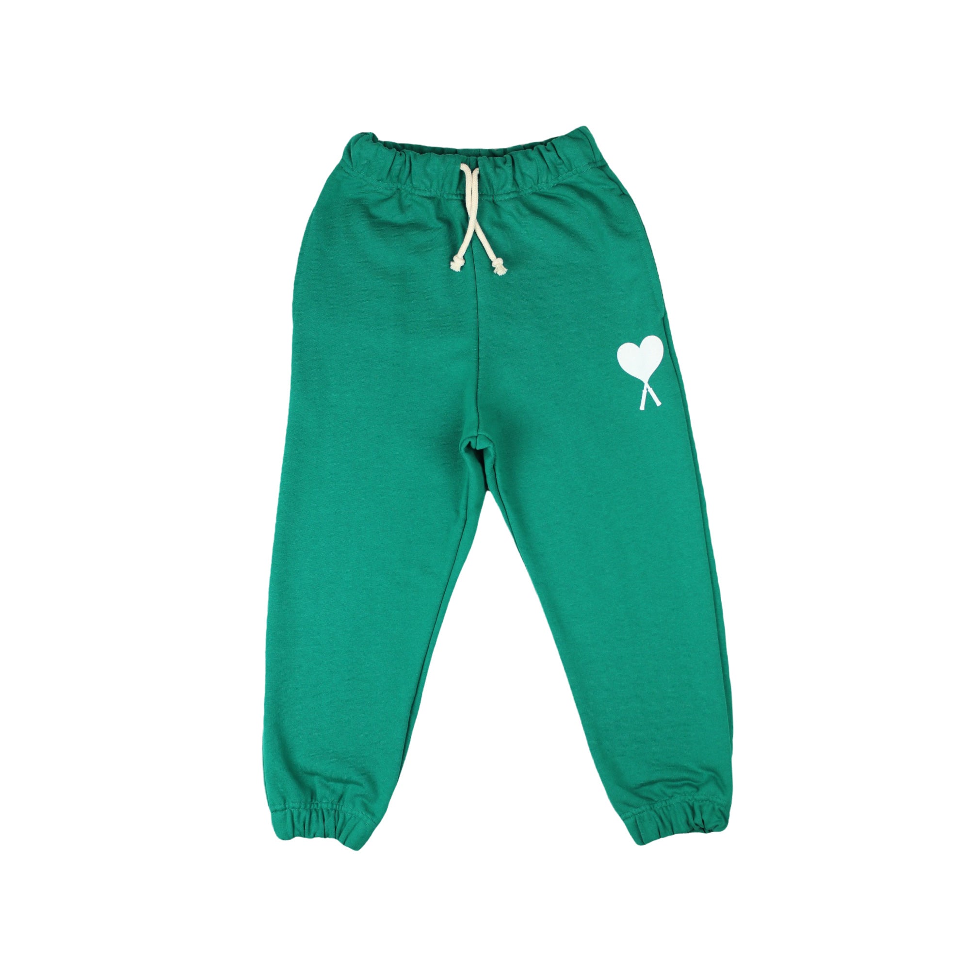 Boys & Girls Green Cotton Trousers