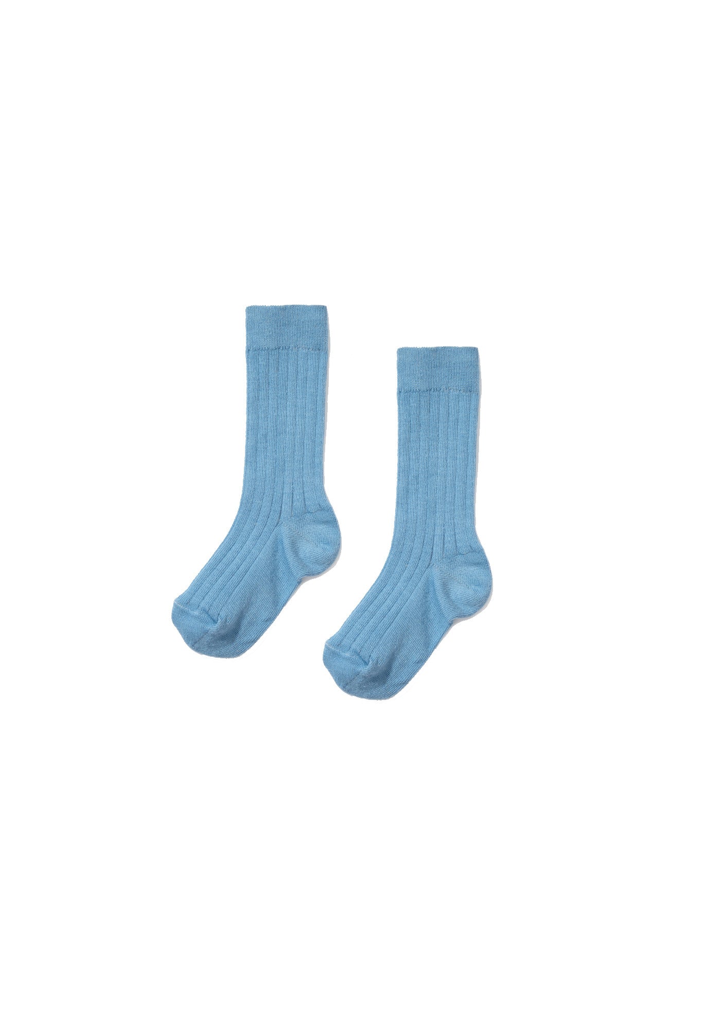 Girls Bright Blue Knitted Sock