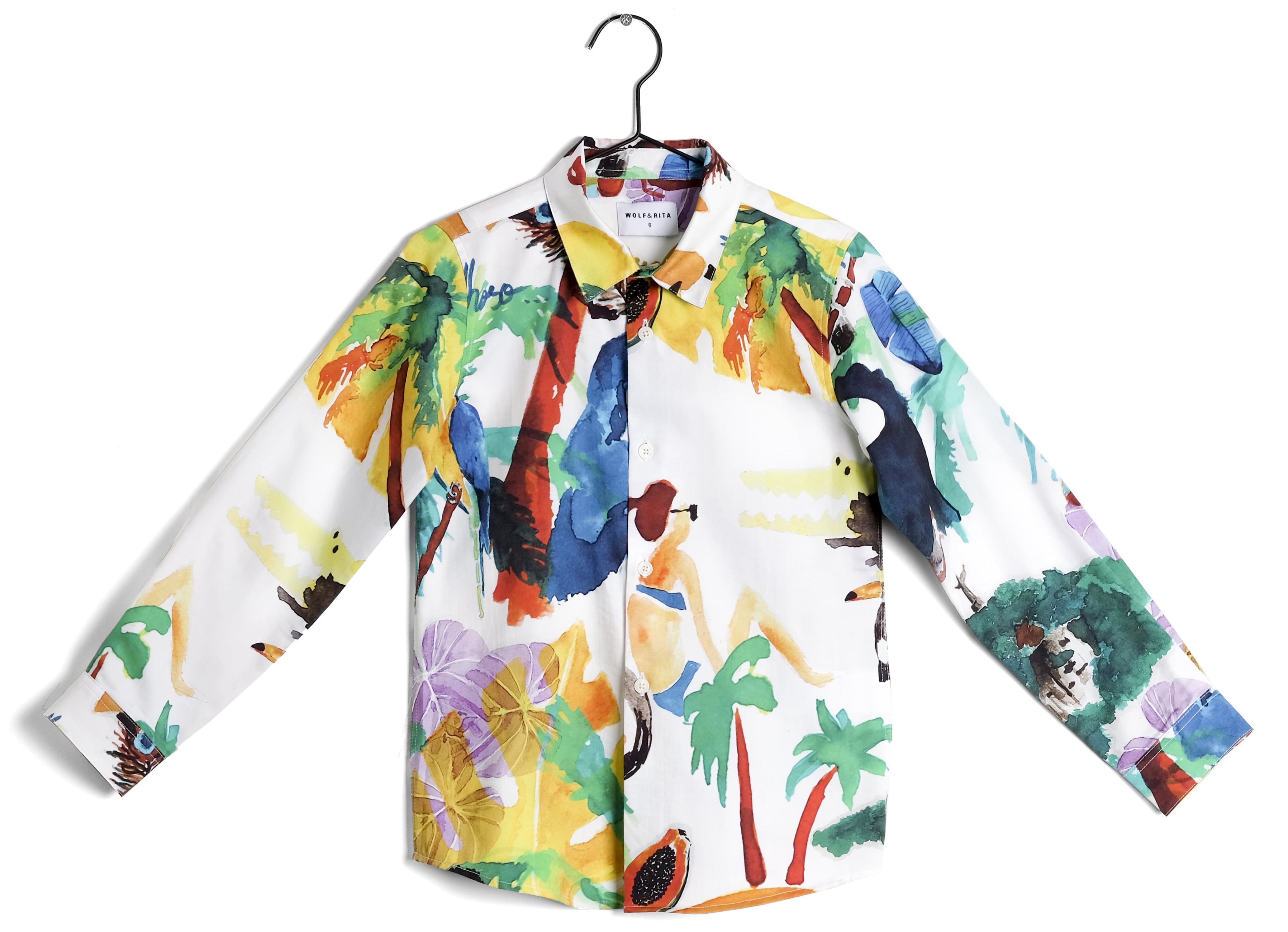 Girls Multicolor Cotton Shirt