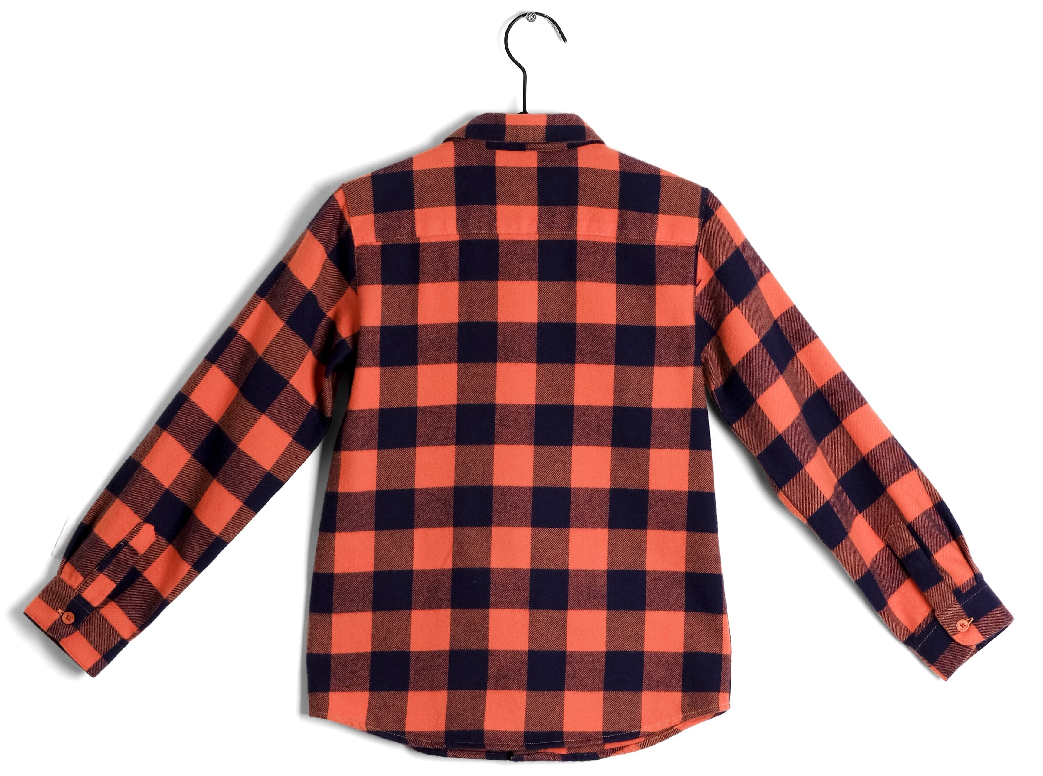 Girls Red Check Cotton Shirt