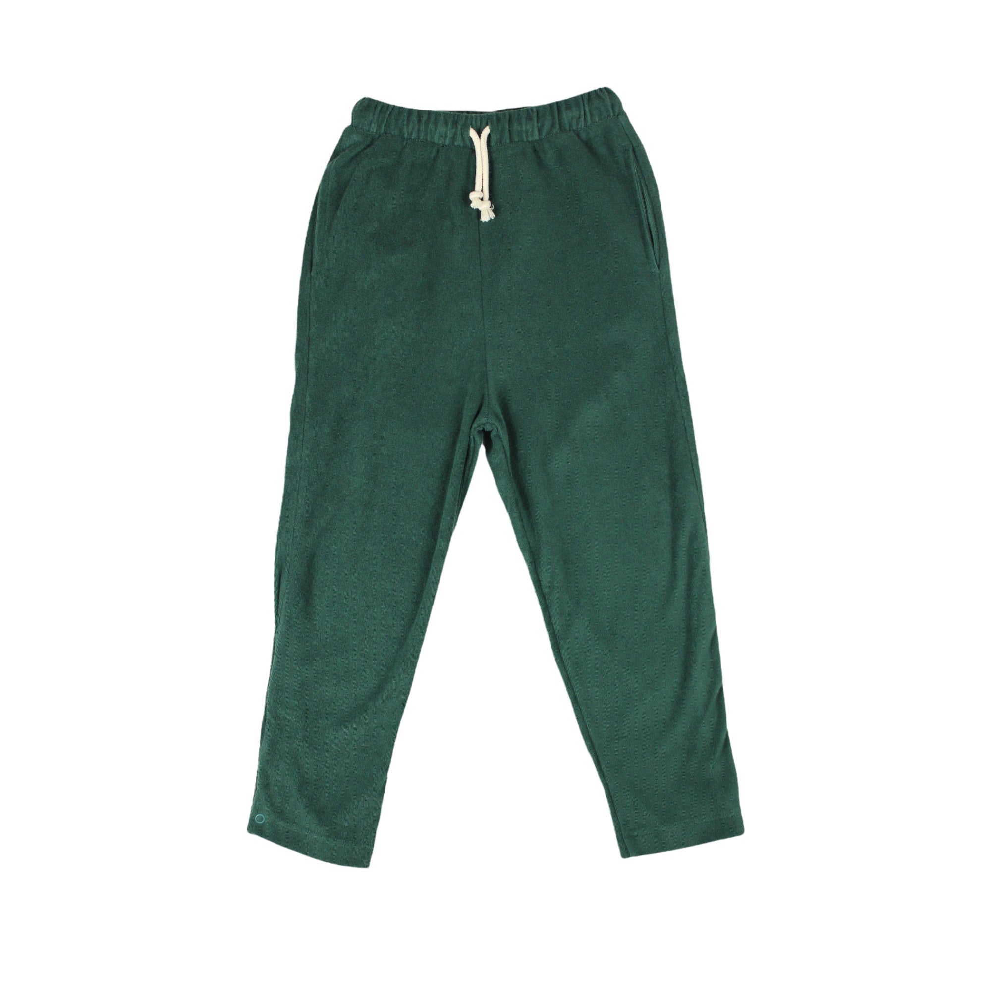 Boys & Girls Green Cotton Trousers