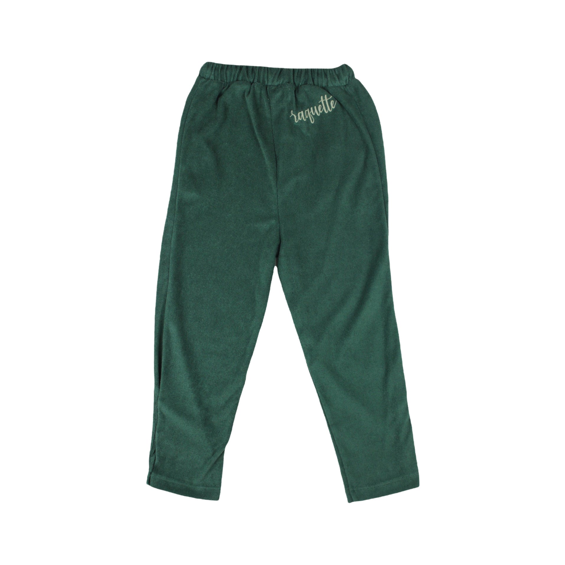 Boys & Girls Green Cotton Trousers