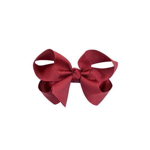 Girls Red Bow Hair Clip - 8cm