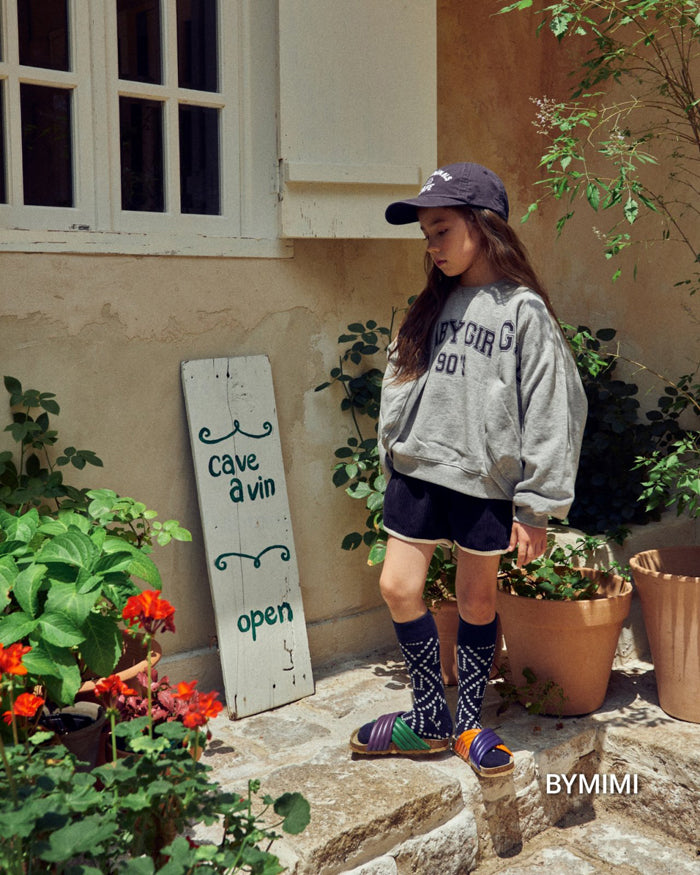 Girls Navy Corduroy Shorts