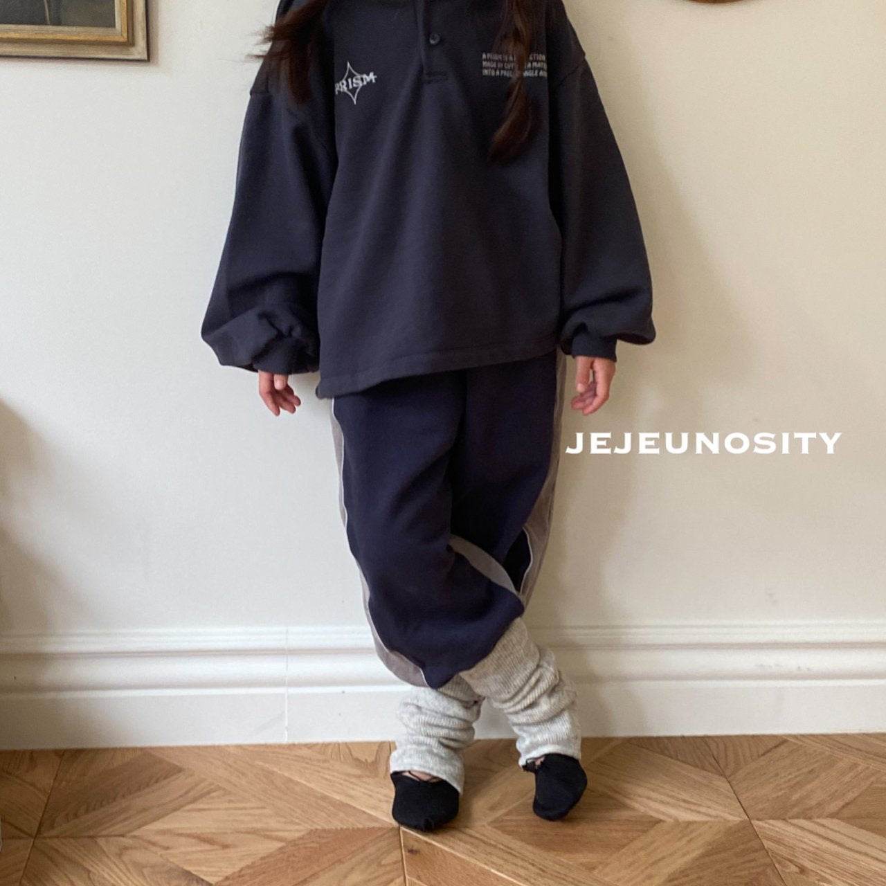 Boys & Girls Charcoal Cotton Trousers