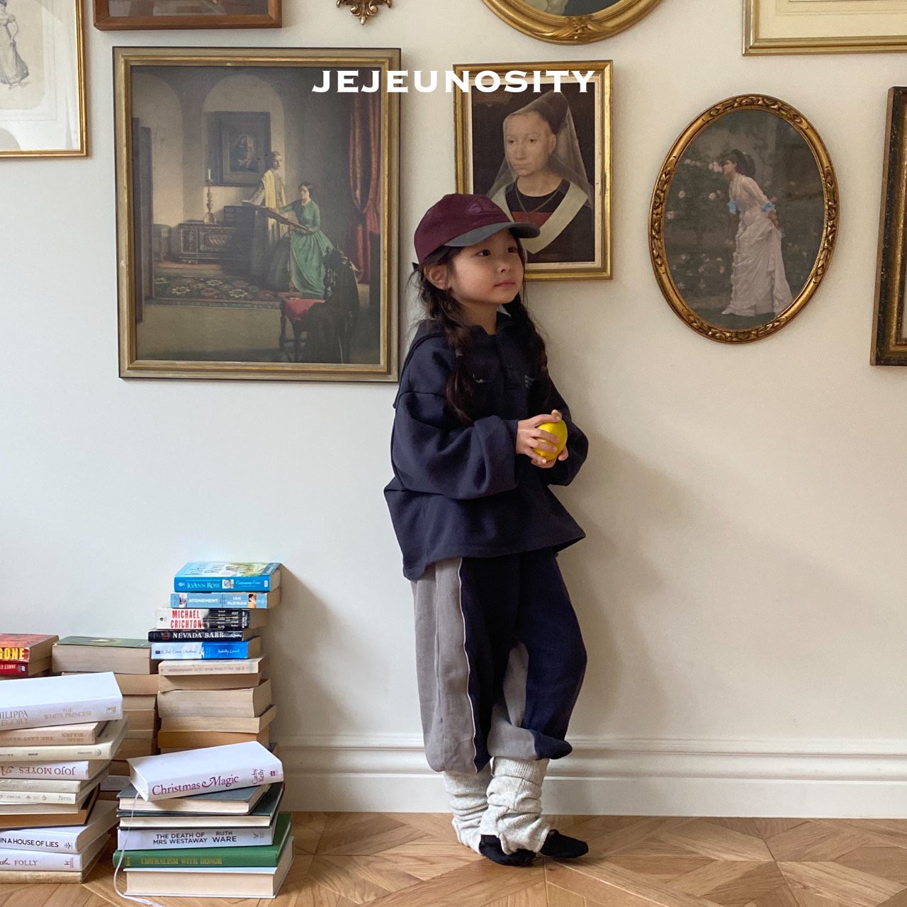 Boys & Girls Charcoal Cotton Trousers