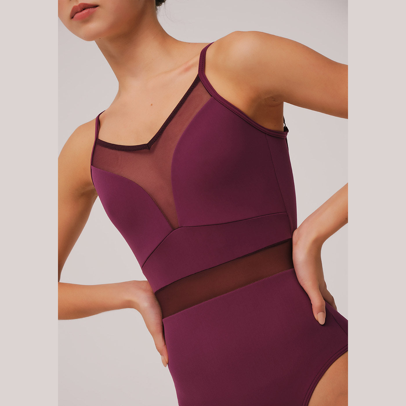 Girls Dark Red Ballet Onesies