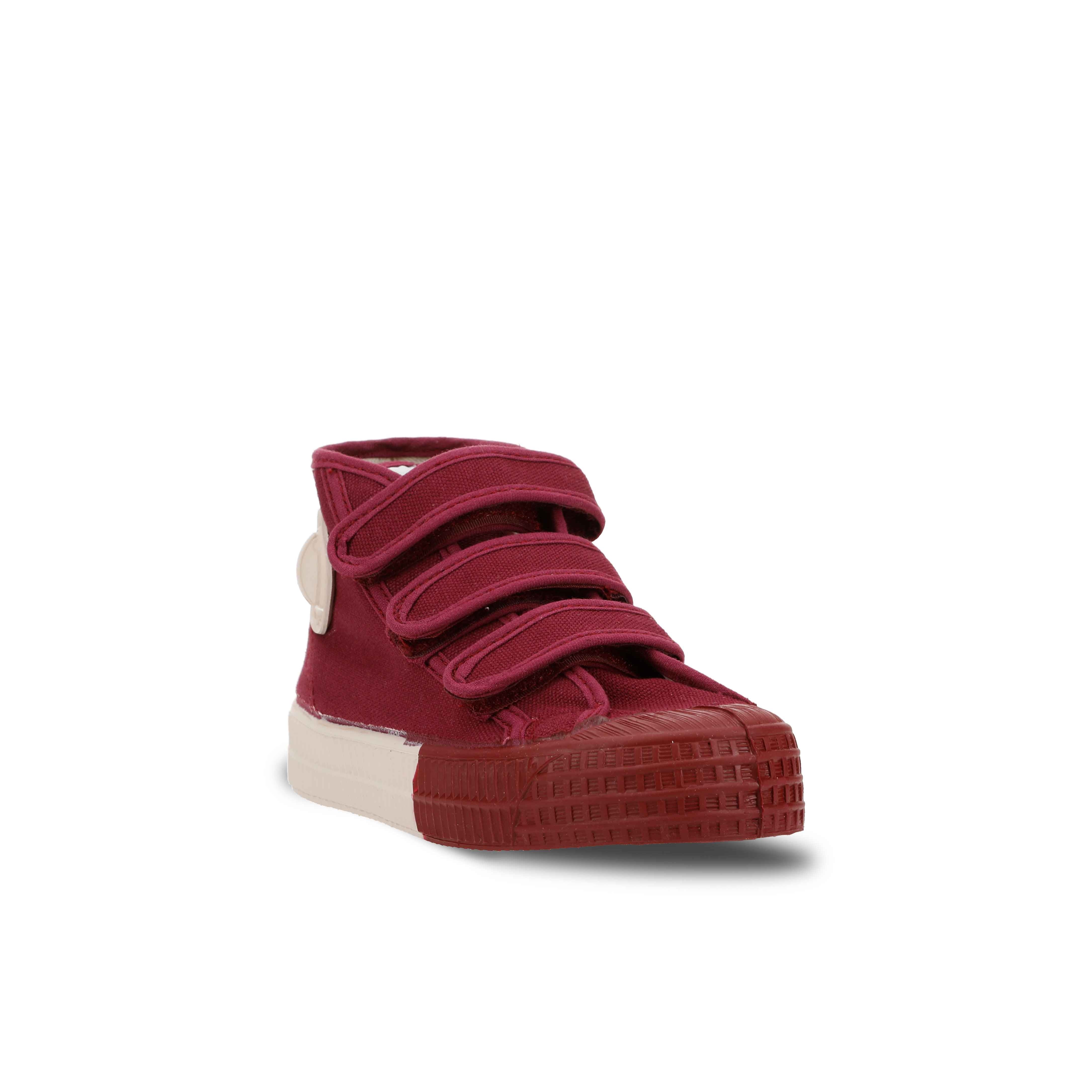 Boys & Girls Wine Red Canvas Shoes