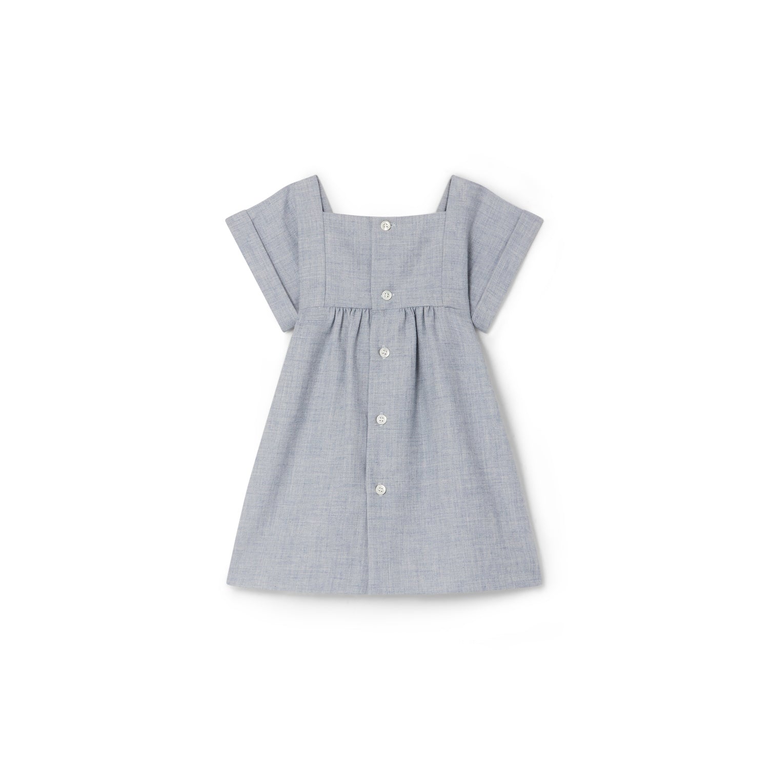Baby Girls Blue Cotton Dress