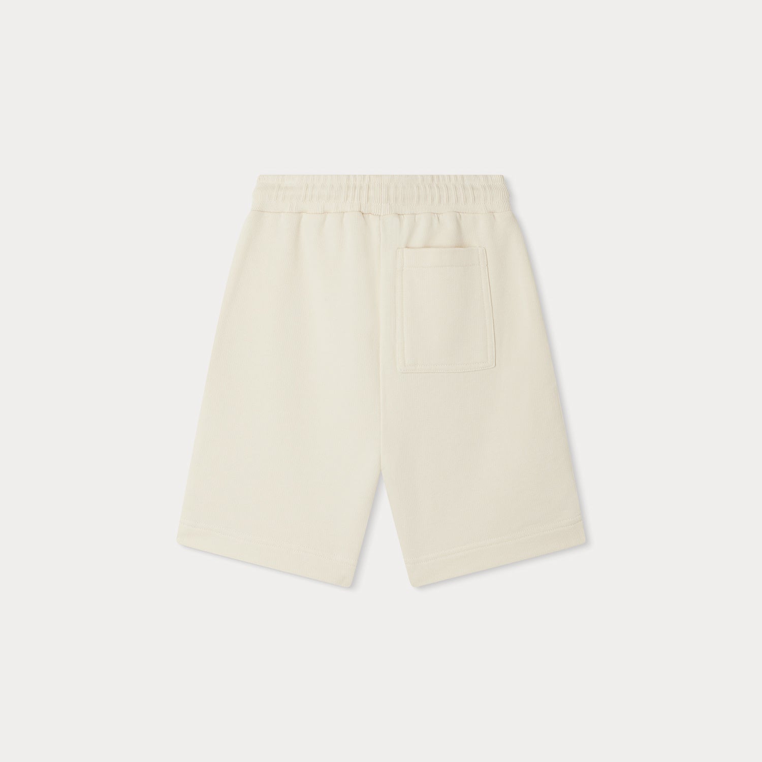 Boys White Cotton Shorts