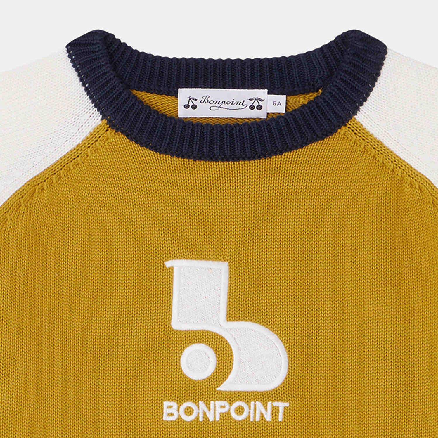Boys Yellow Logo Cotton Sweater