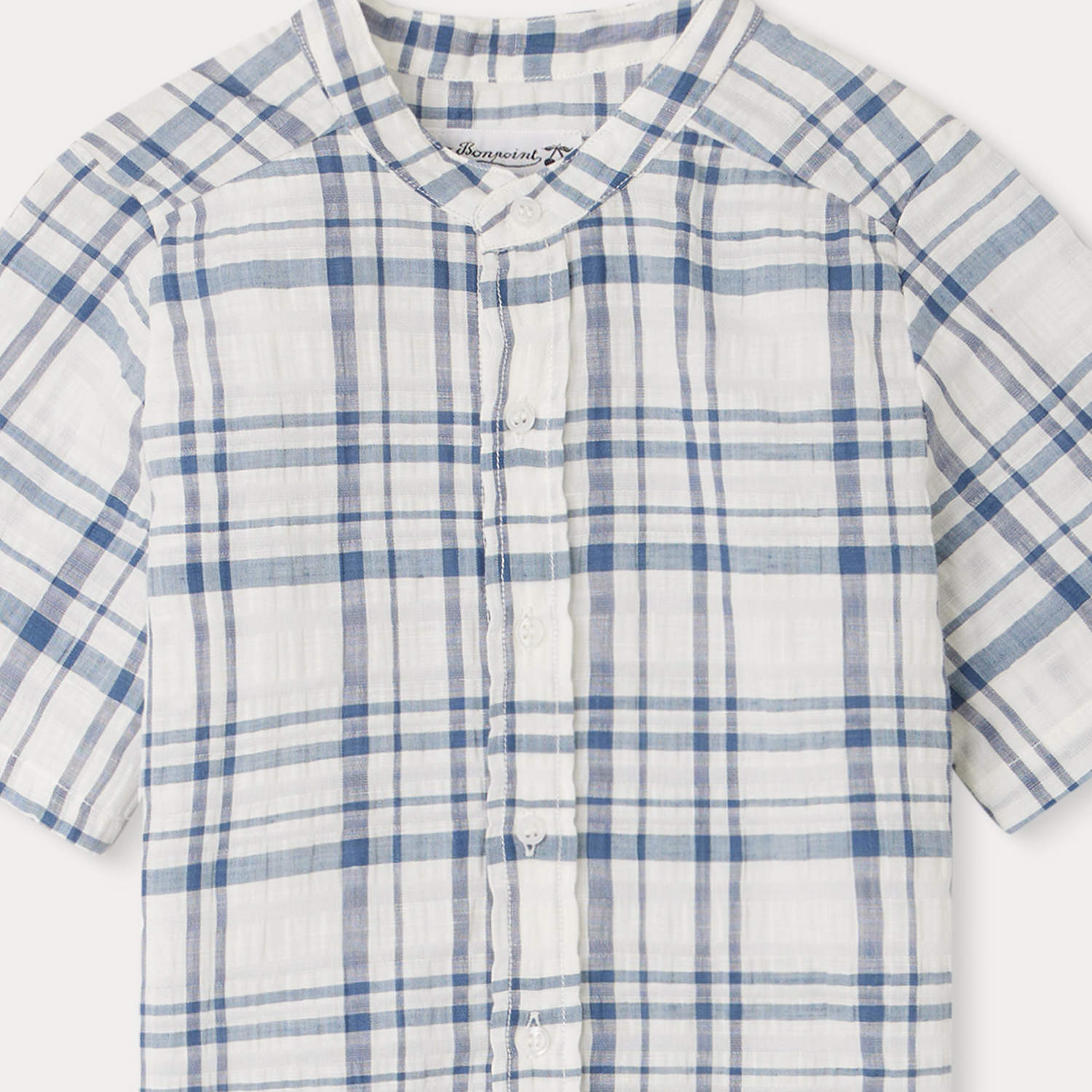 Boys Blue Check Shirt