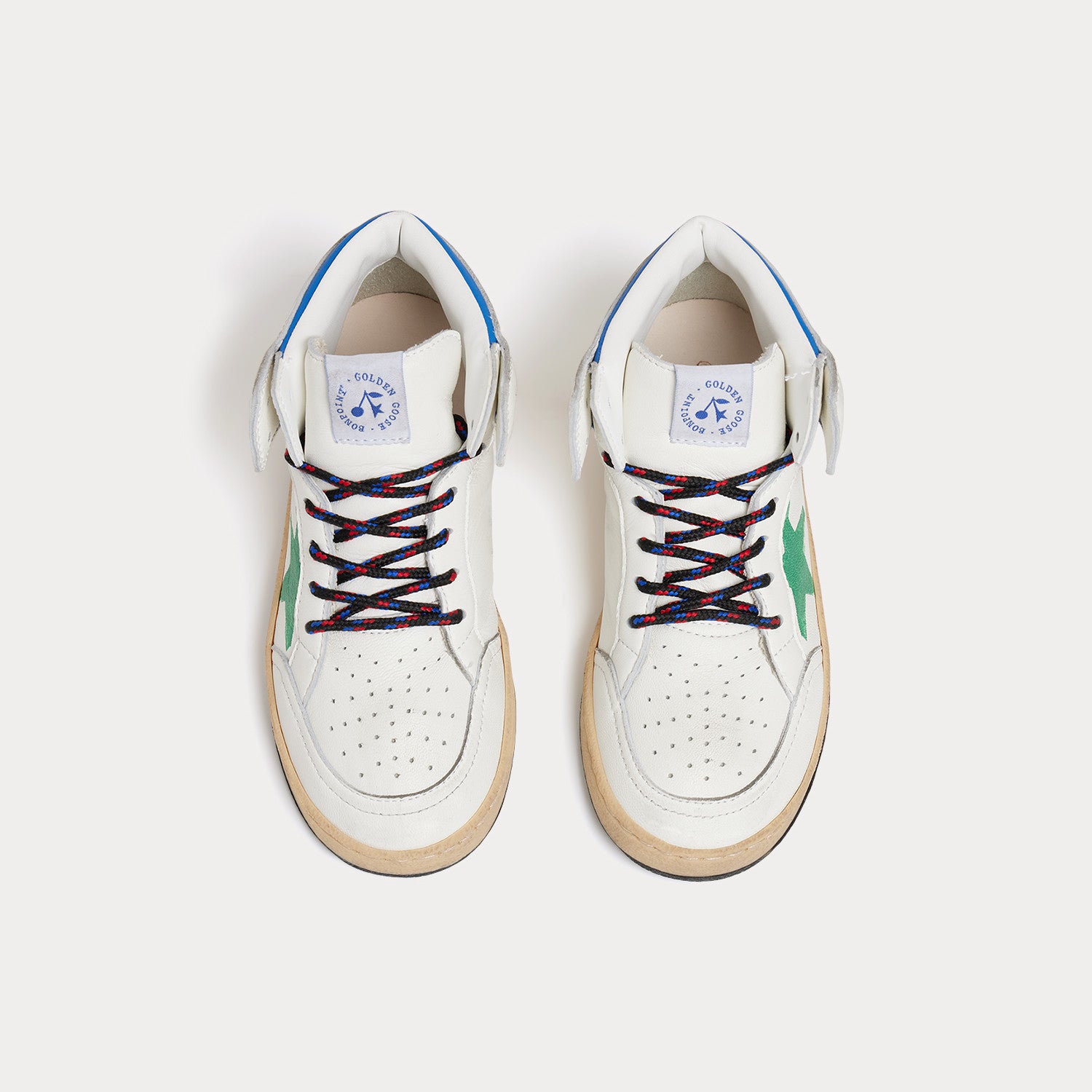 Boys & Girls White Star Shoes