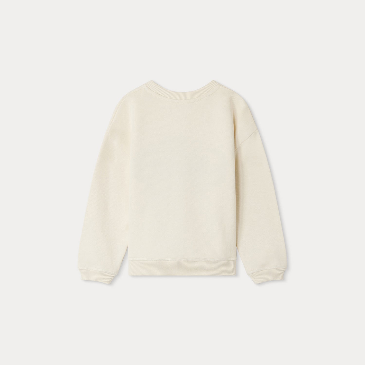 Boys White Logo Cotton Sweatshirt