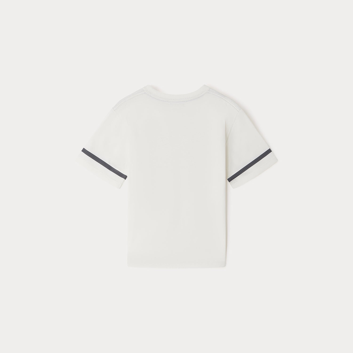 Boys White Logo Cotton T-Shirt