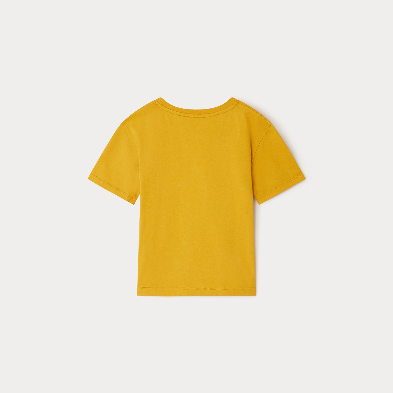 Boys Yellow Logo Cotton T-Shirt