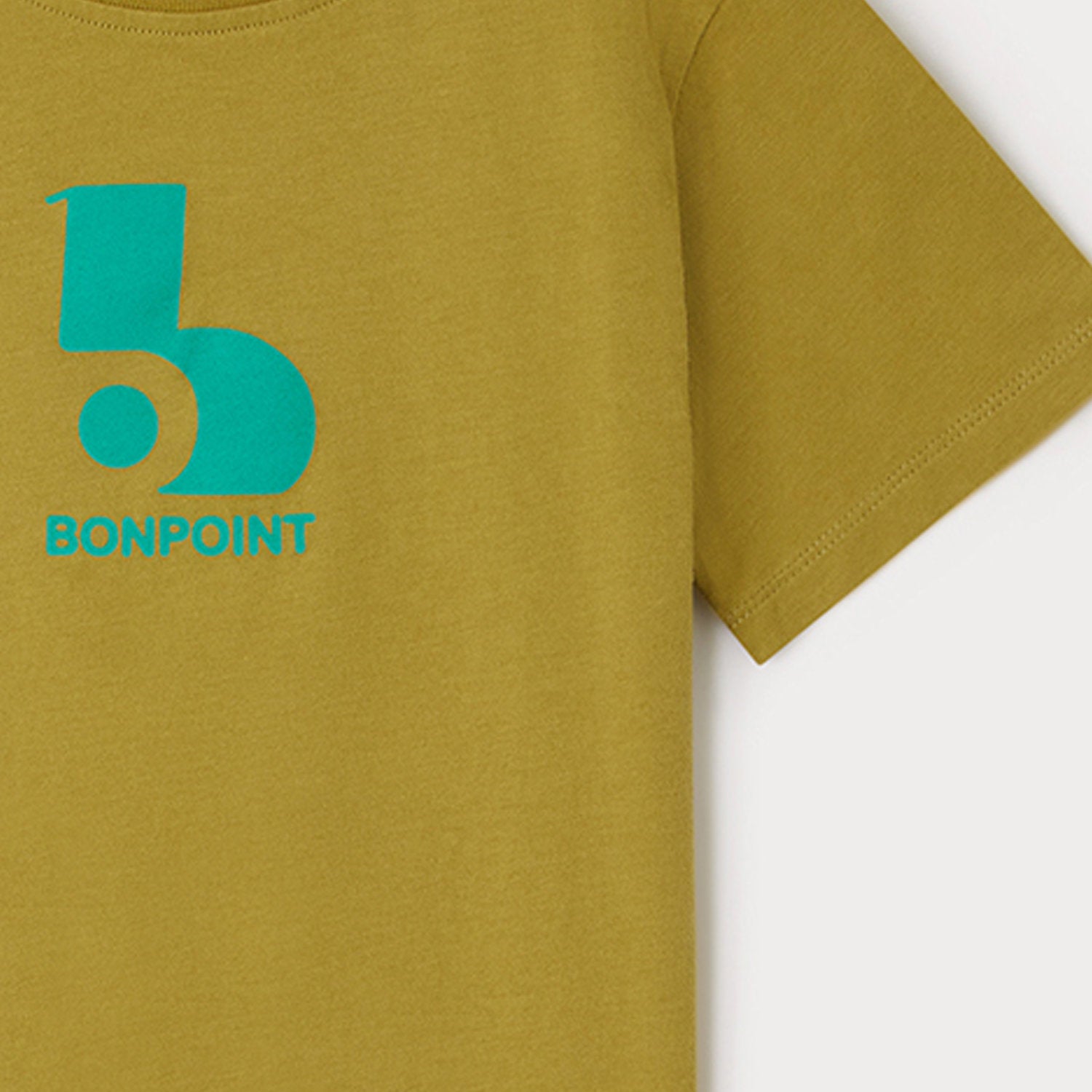 Boys Khaki Printed Cotton T-Shirt