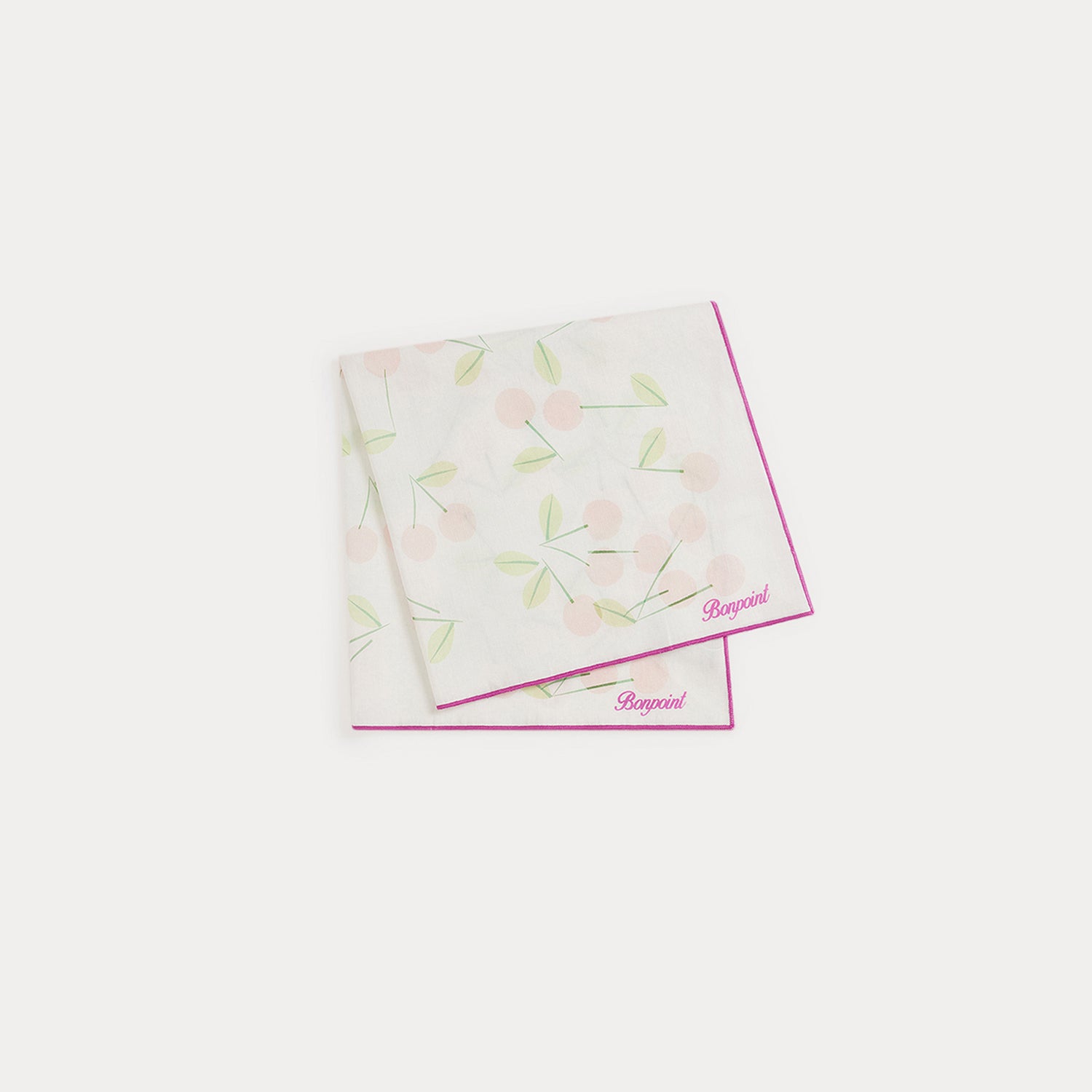 Girls White Logo Cotton Scarf