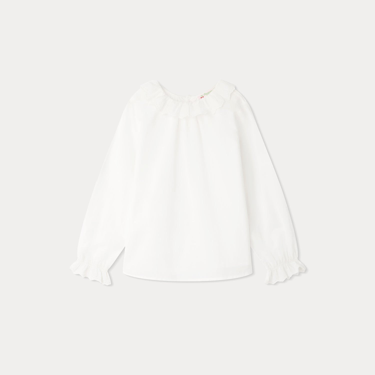 Girls White Cotton Top