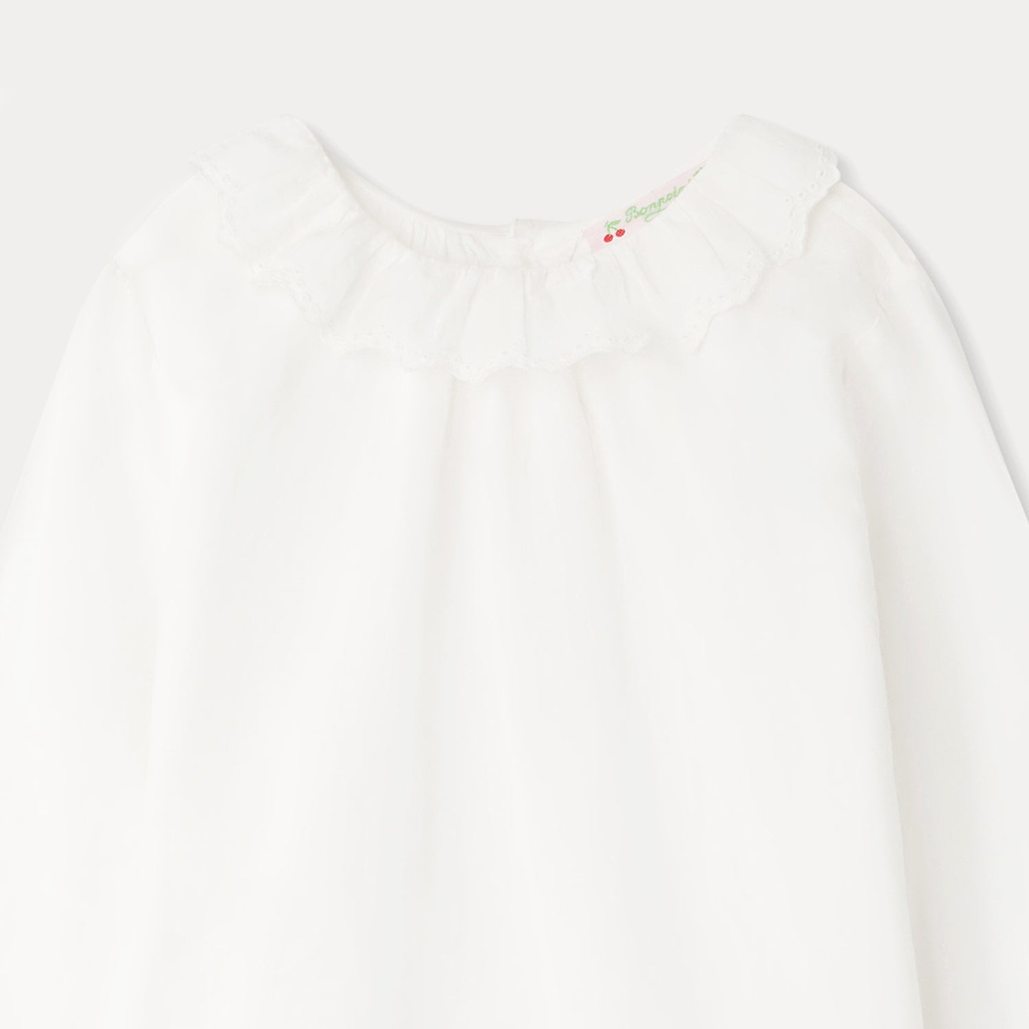 Girls White Cotton Top