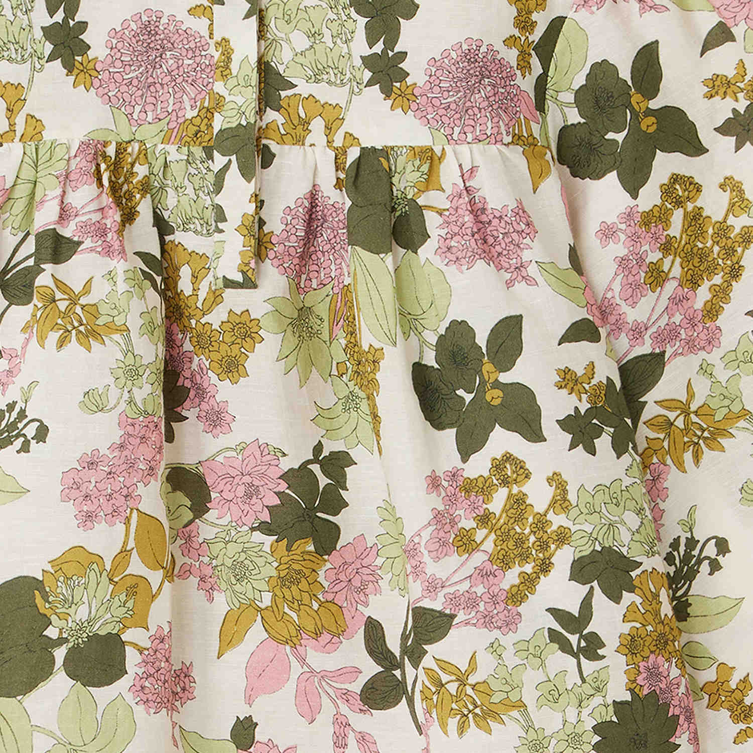Girls Multicolor Flower Shirt