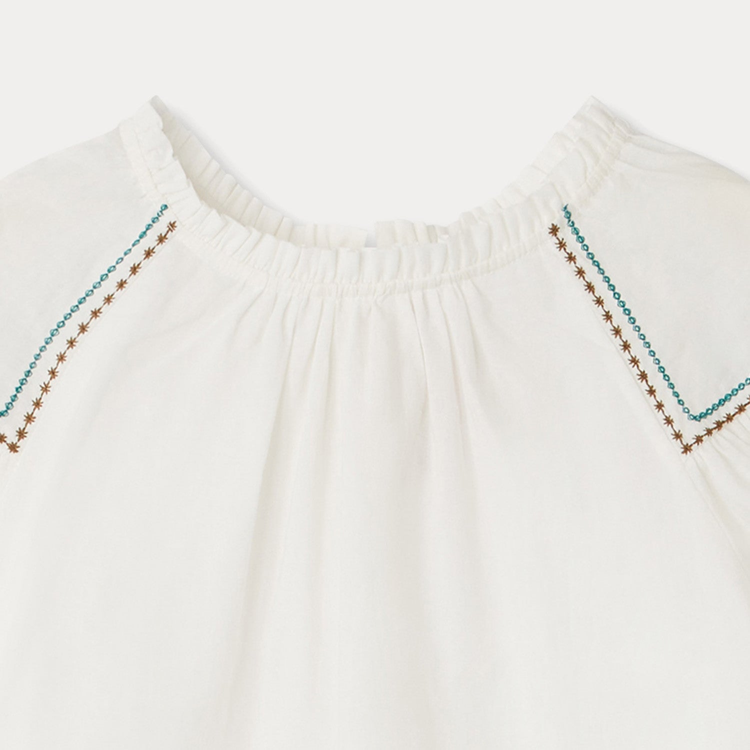 Girls White Cotton Top