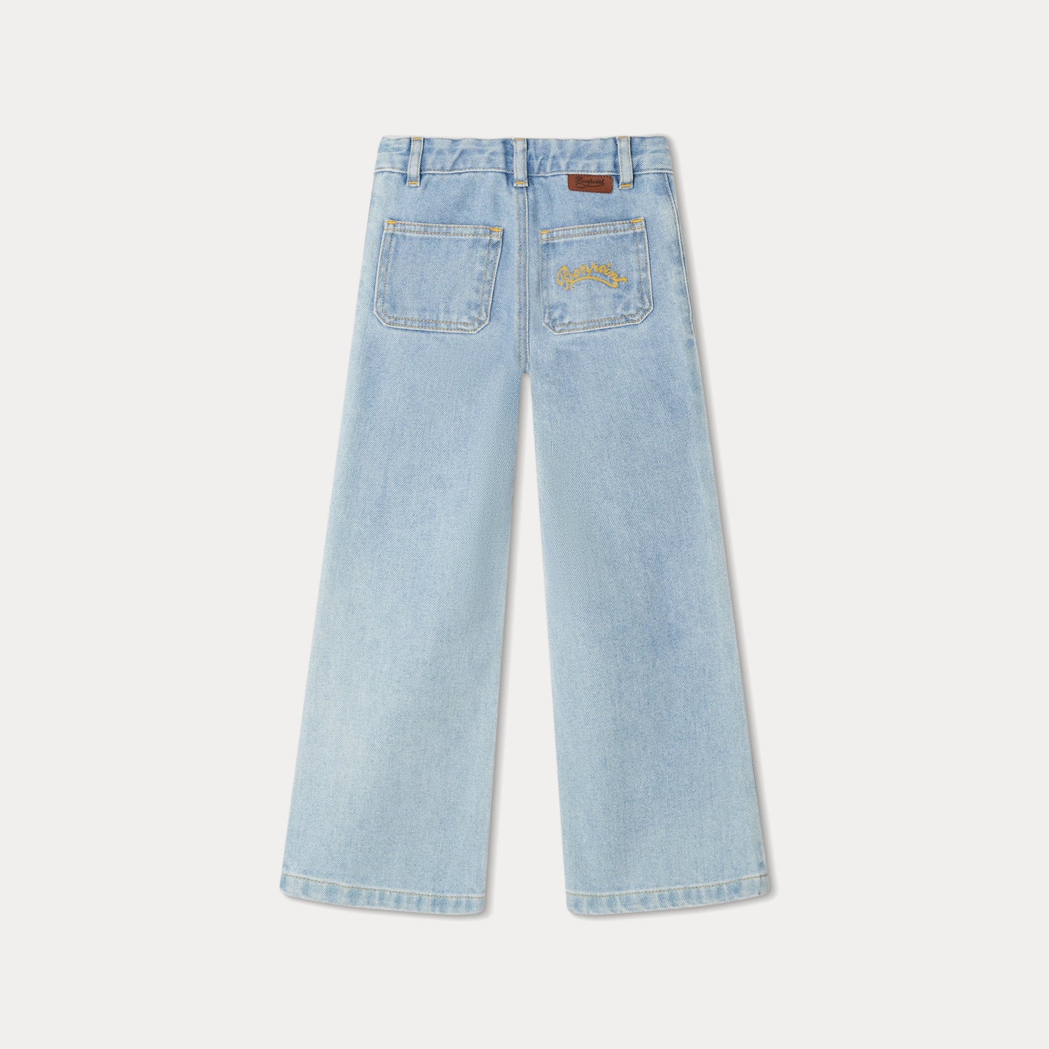 Girls Light Blue Denim Trousers